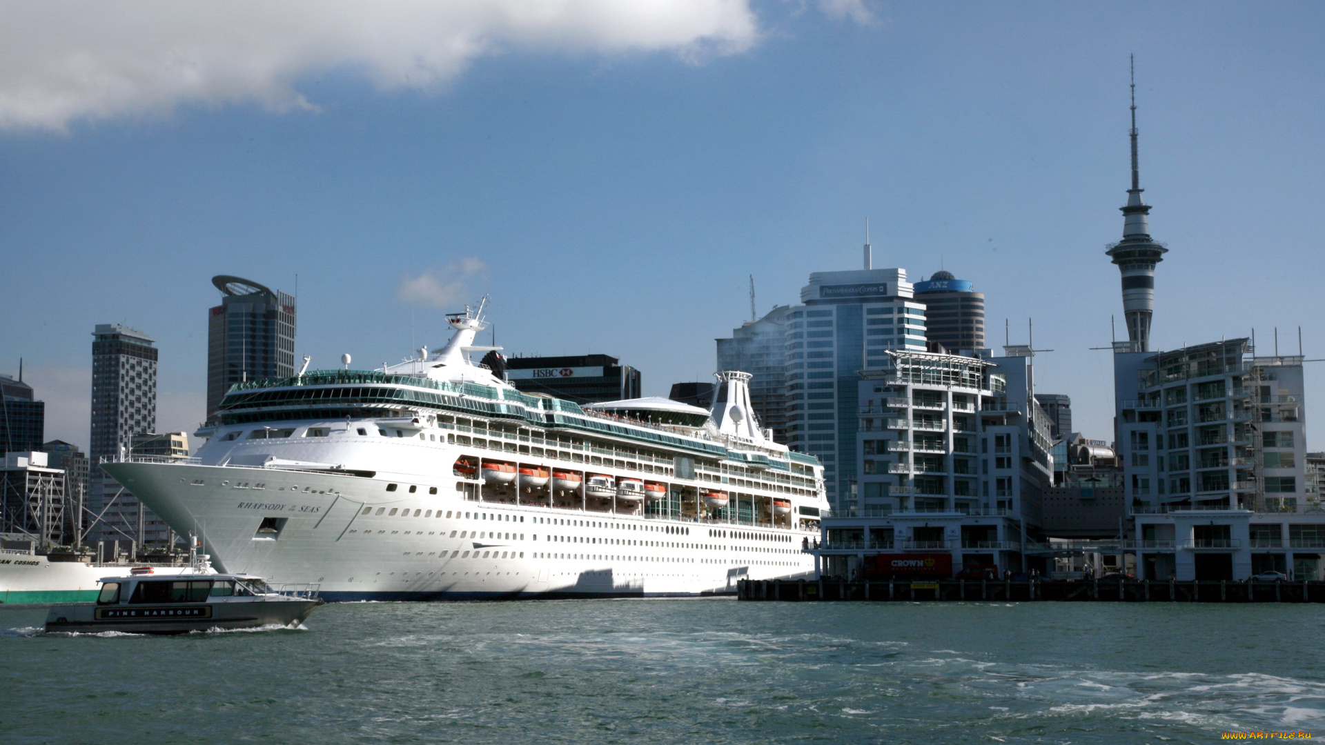 port, of, auckland, new, zealand, корабли, лайнеры