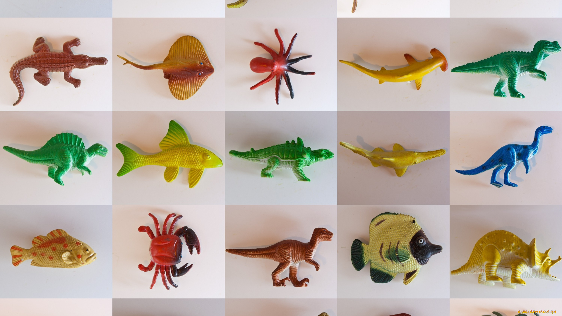 разное, игрушки, доисторичкские, животные