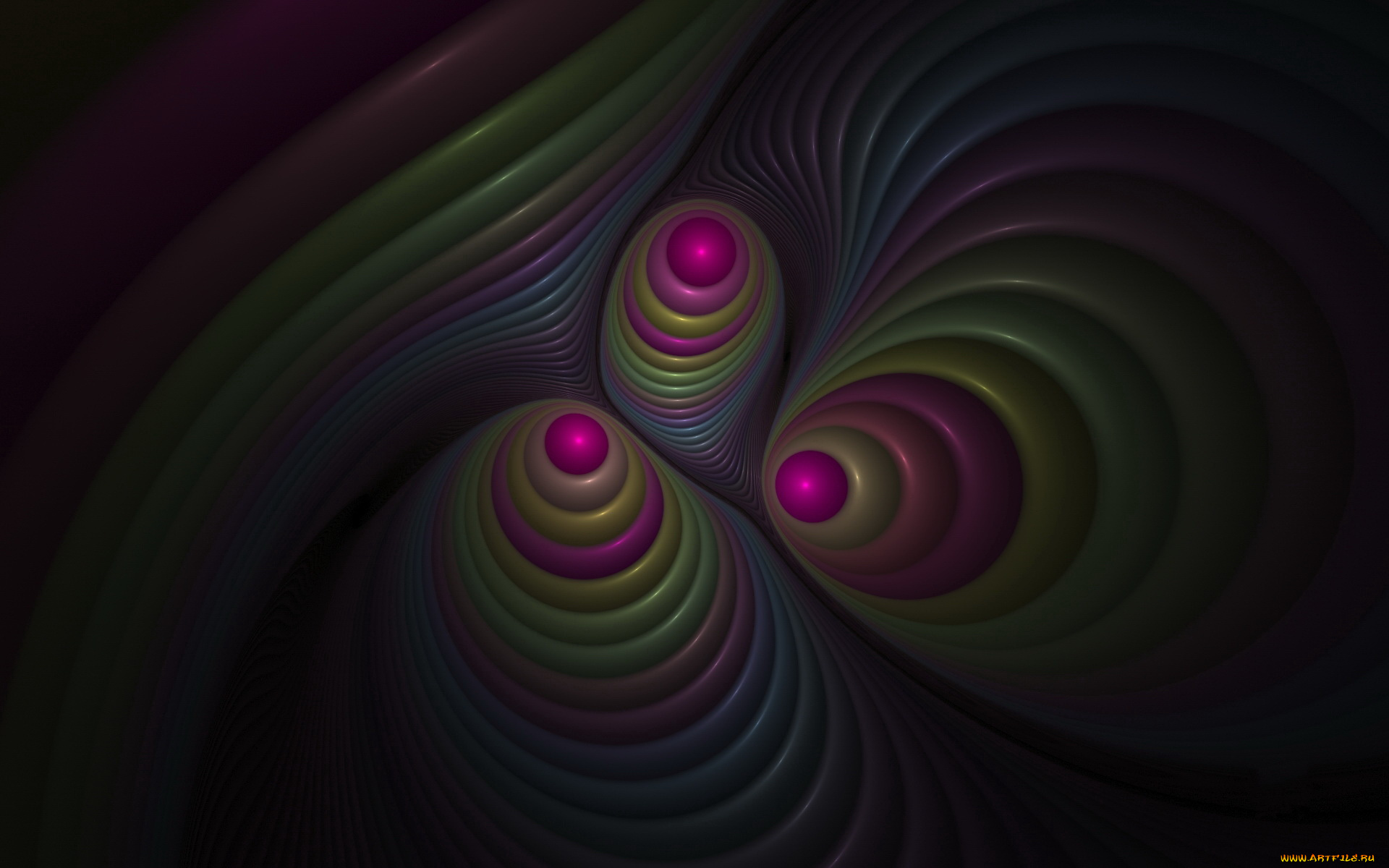 3д, графика, fractal, фракталы, цвета, фон, узор