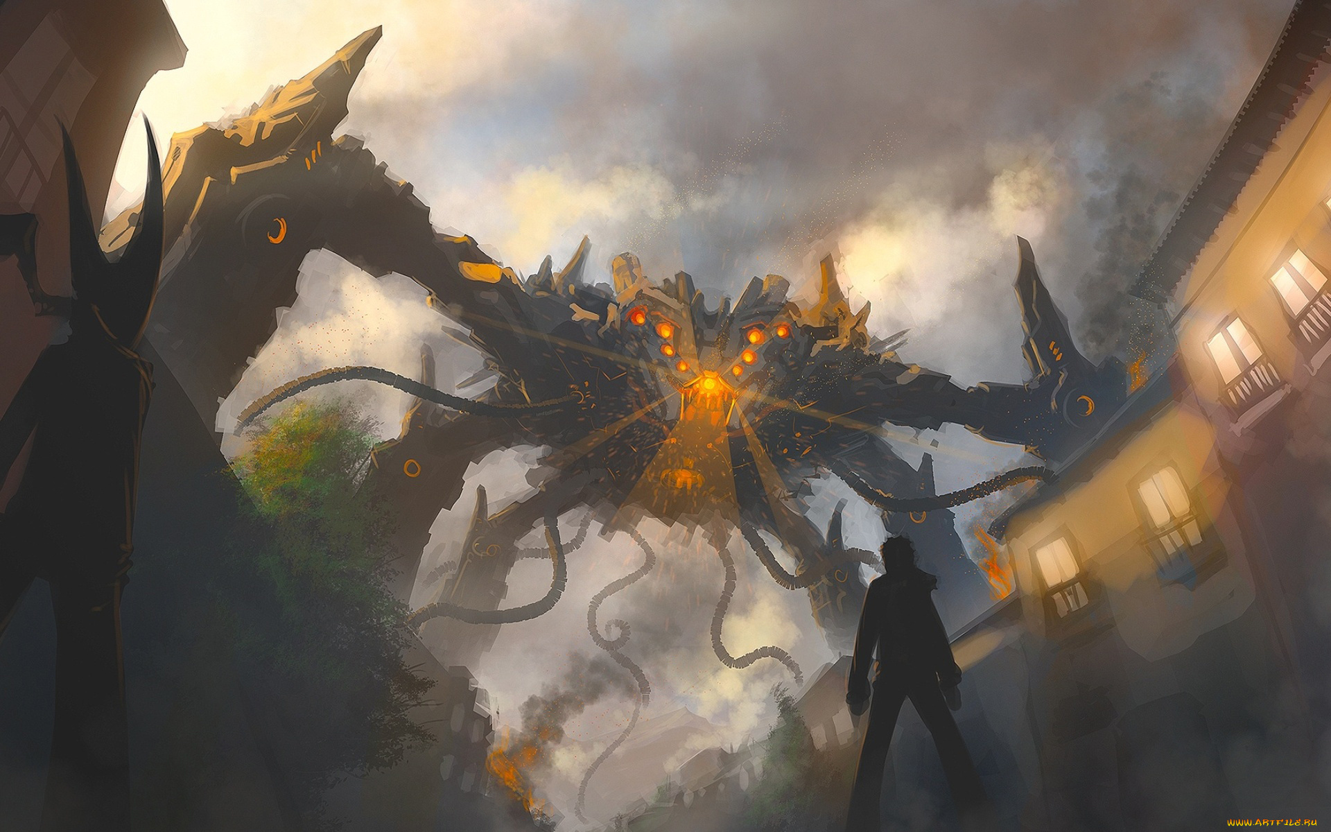 фэнтези, роботы, киборги, механизмы, робот