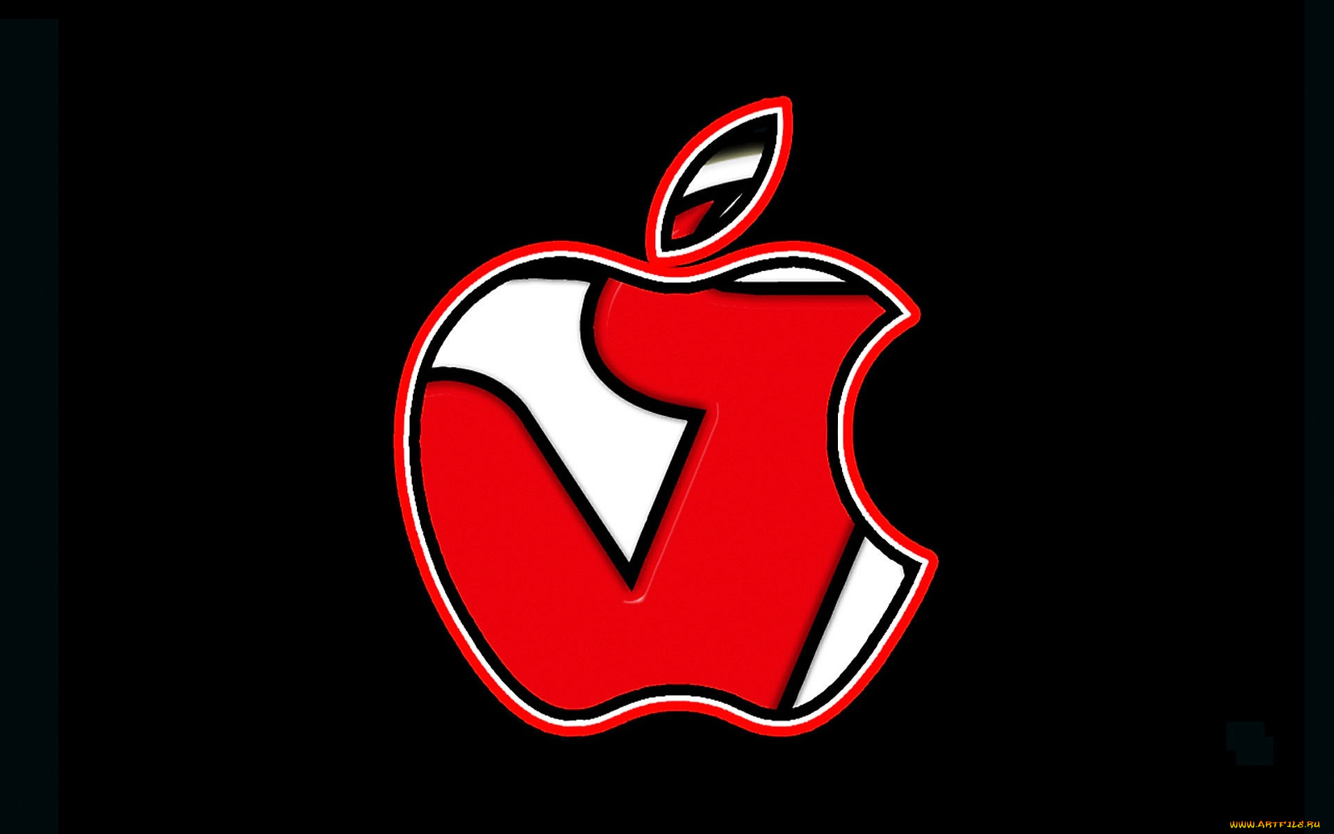 компьютеры, apple, логотип, яблоко