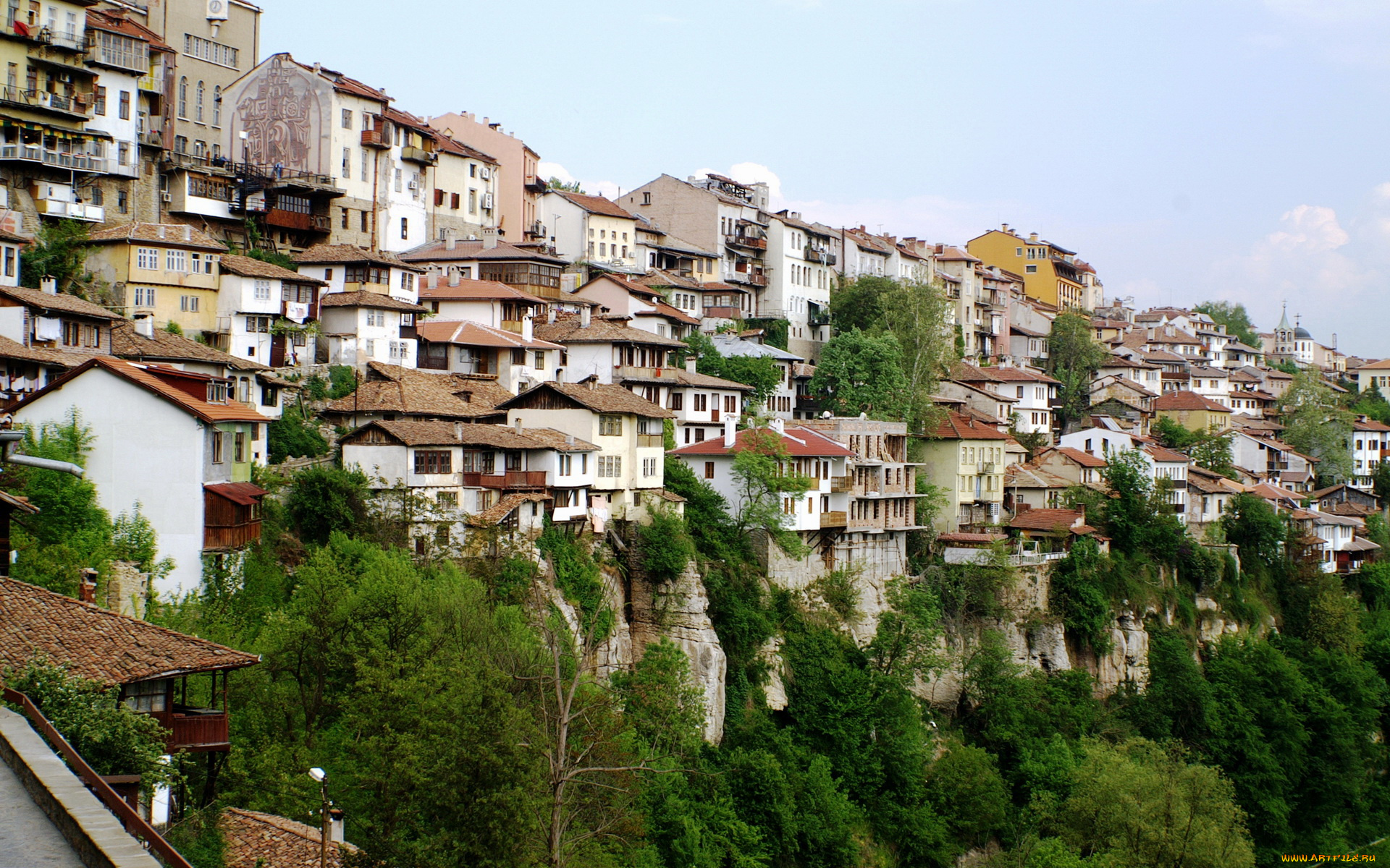 veliko, tarnovo, bulgaria, города, панорамы, здания