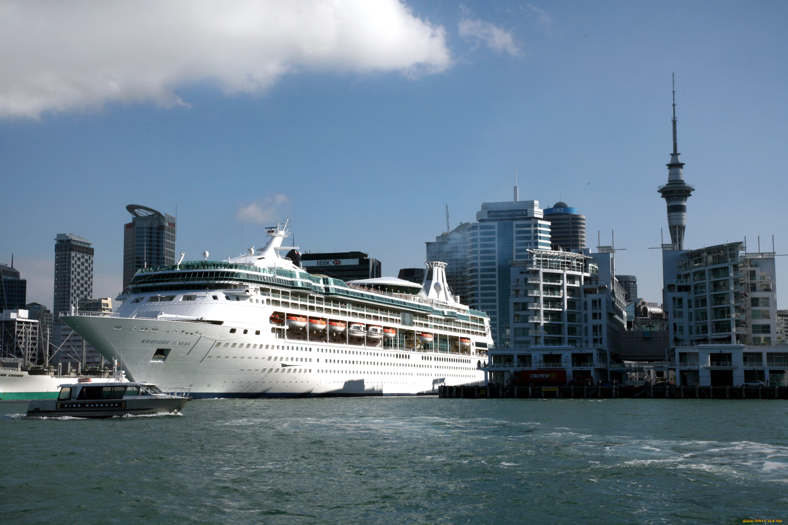 port, of, auckland, new, zealand, корабли, лайнеры