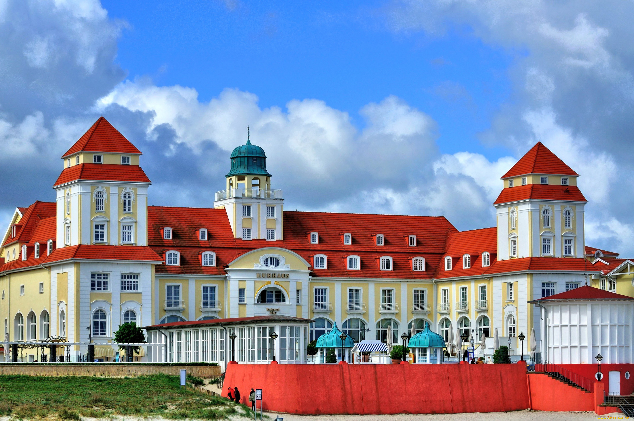 германия, бинц, города, здания, дома