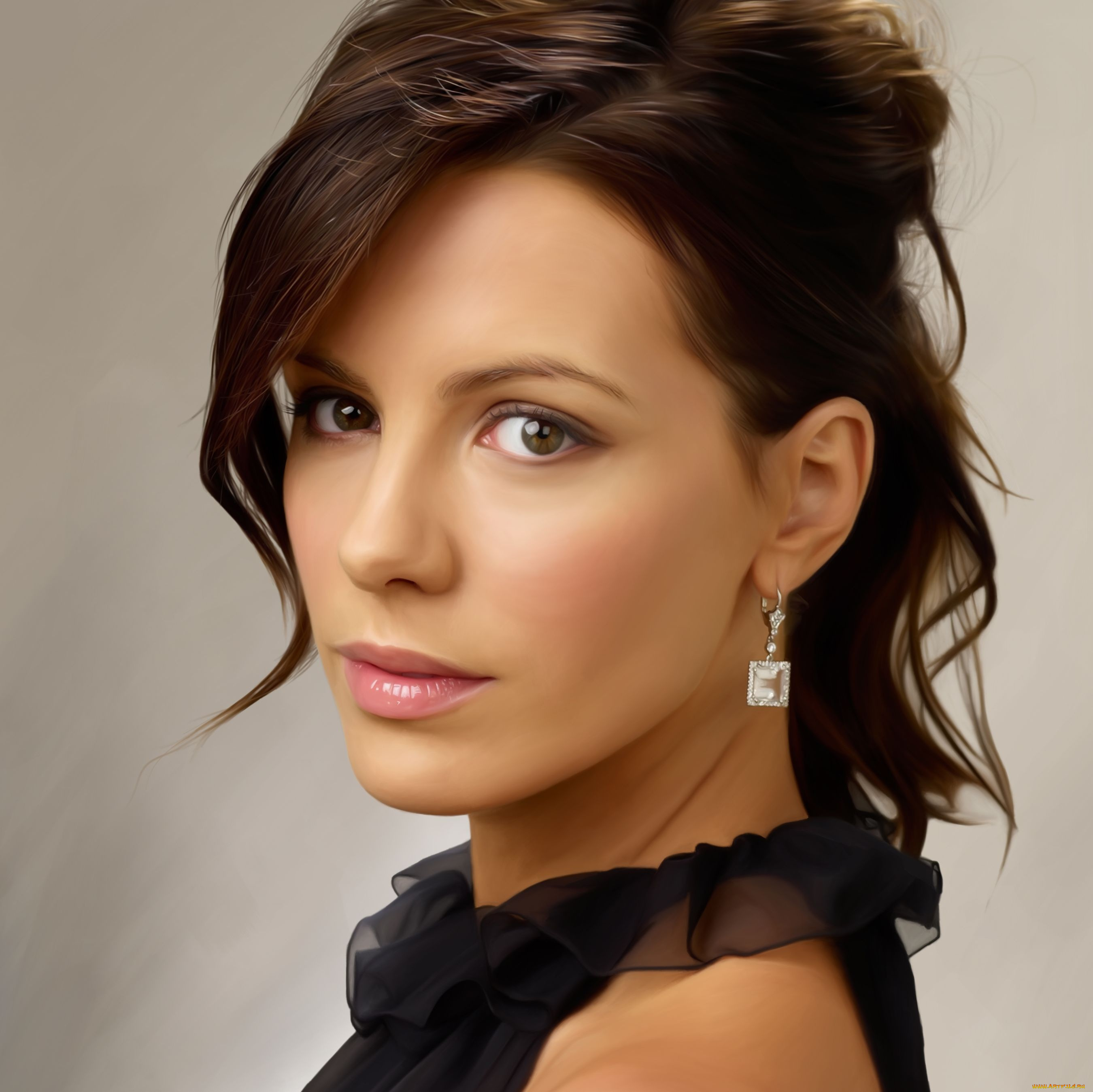 kate, beckinsale, рисованные, люди