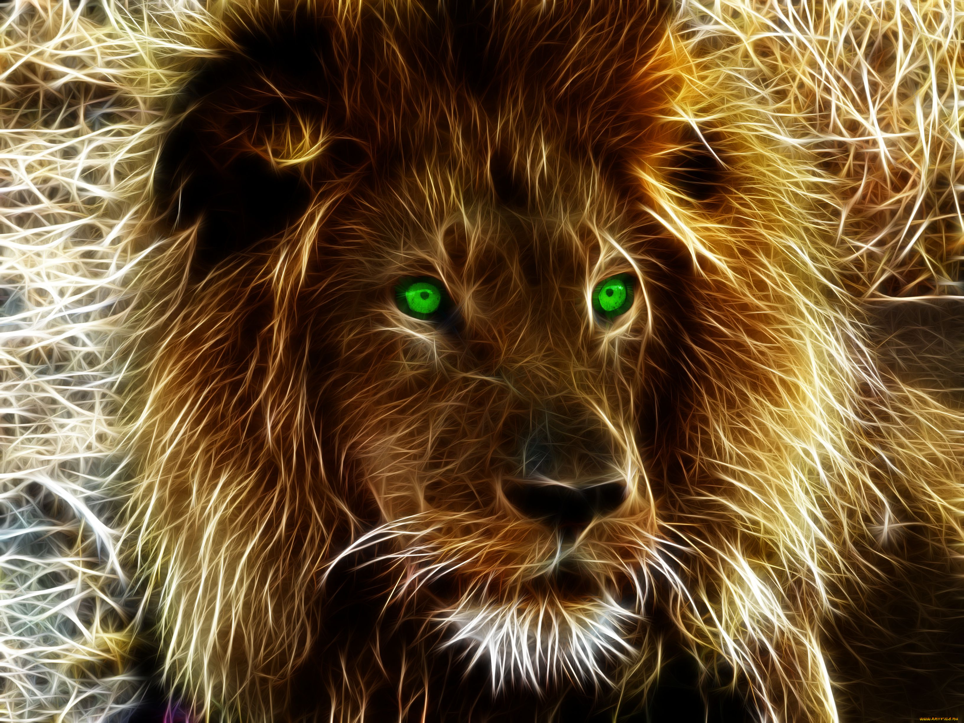 3д, графика, animals, животные, лев