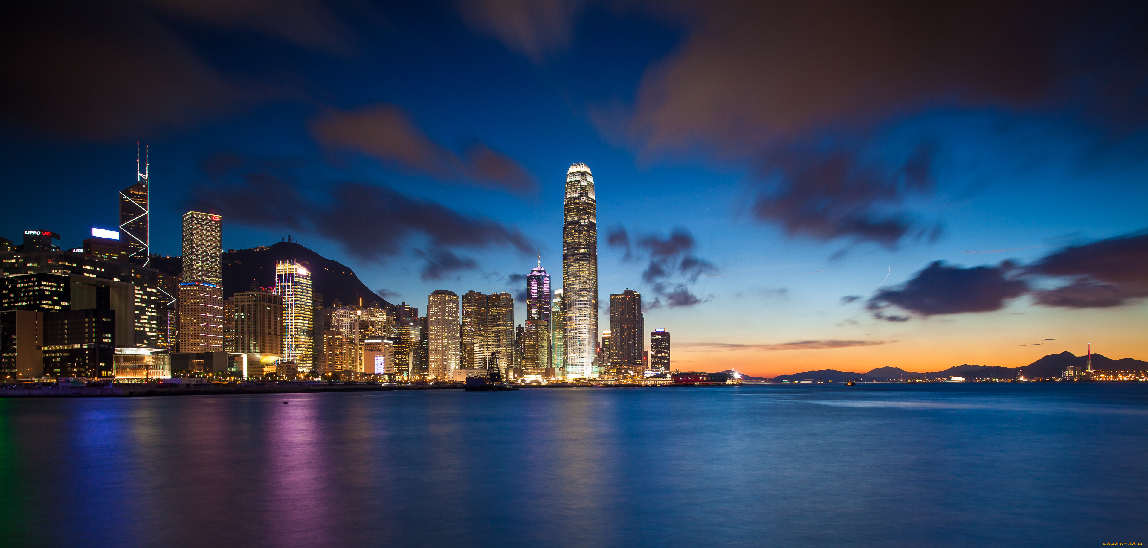 города, гонконг, китай, океан