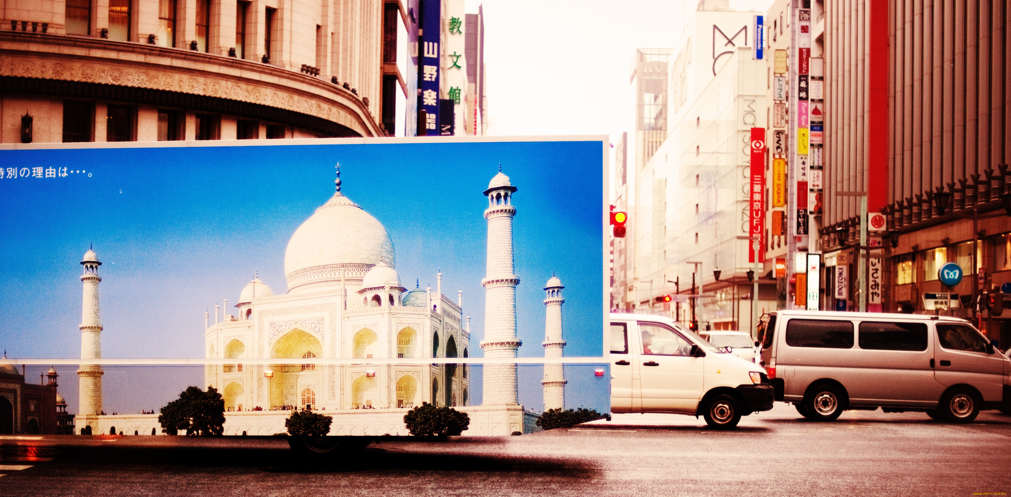 города, токио, Япония, автомобили, движение