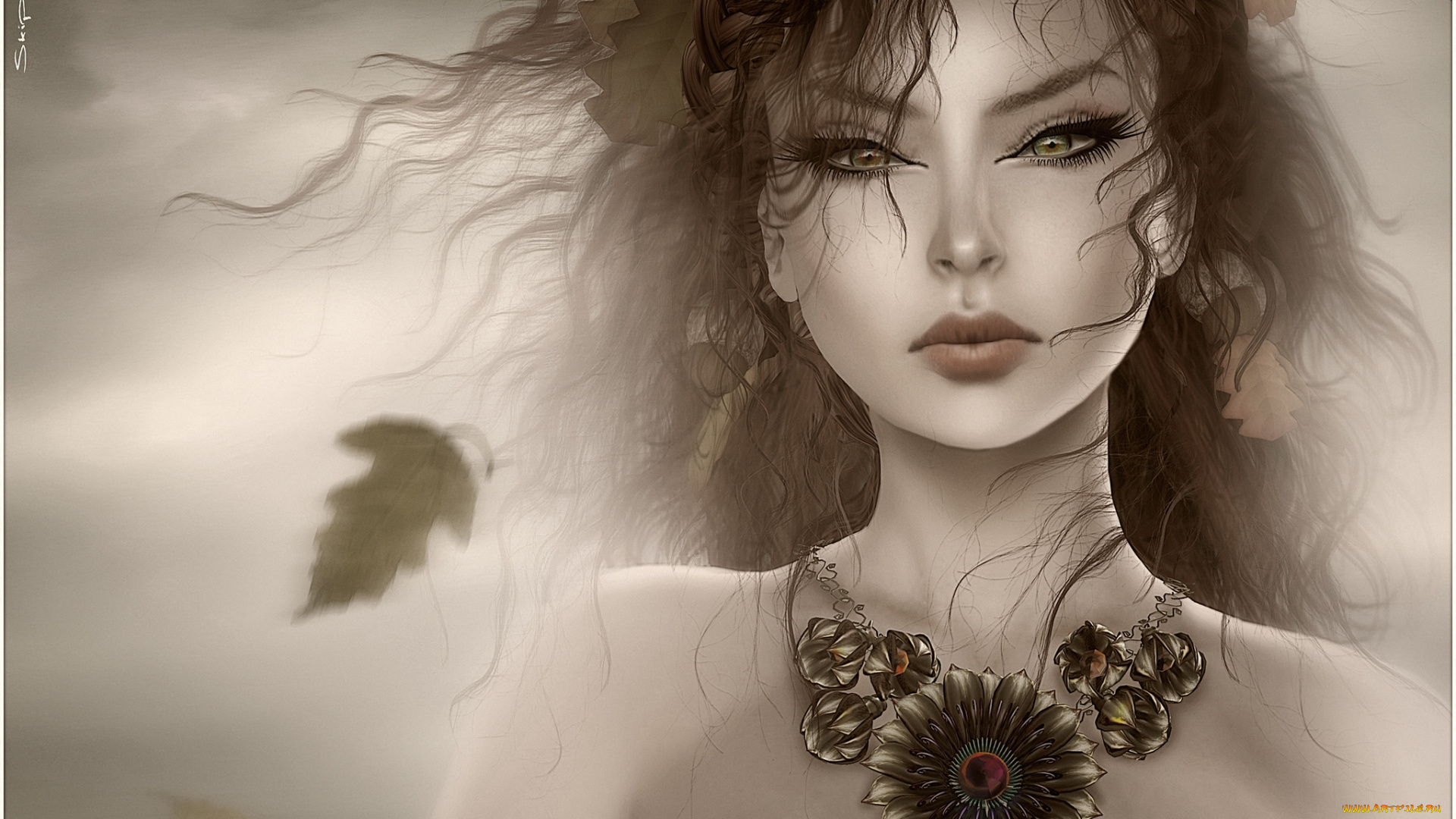 3д, графика, portraits, портрет, лицо, украшение