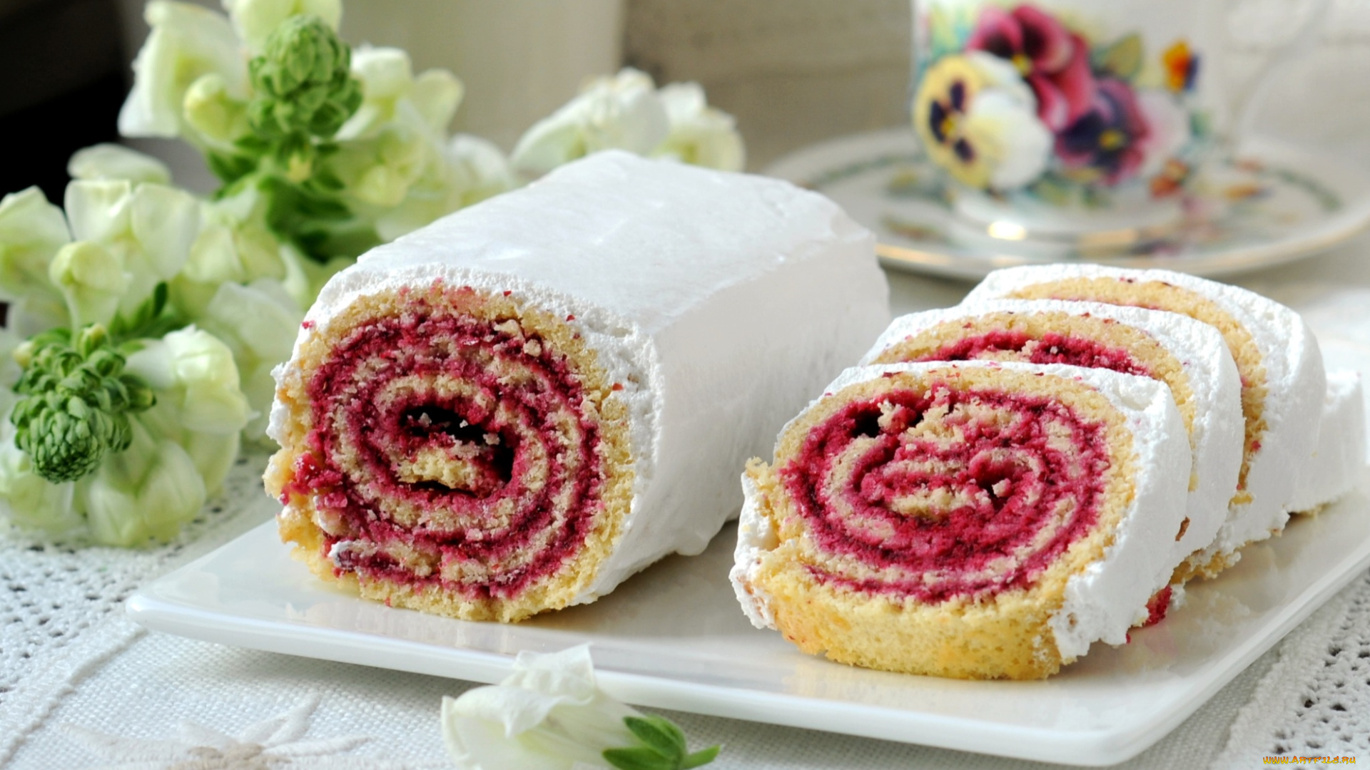 еда, пирожные, кексы, печенье, рулет