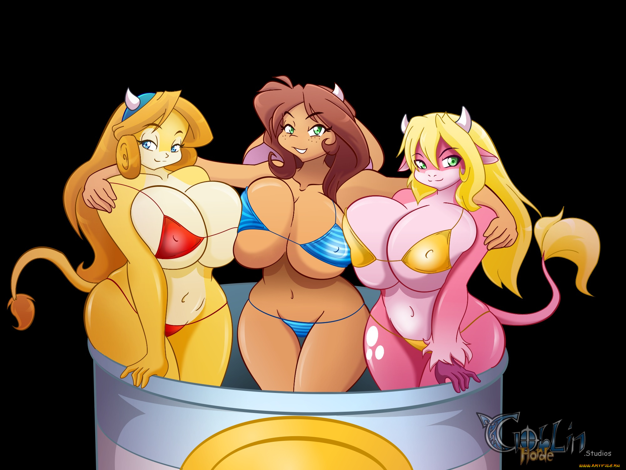 рисованные, животные, сказочные, мифические, кастаники