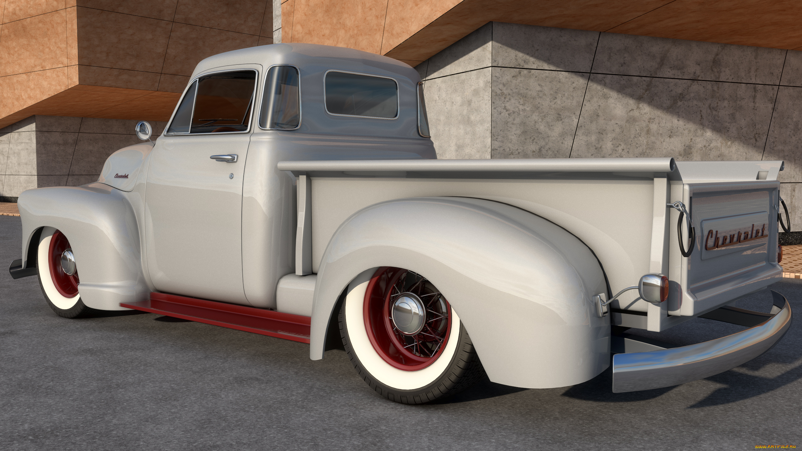 автомобили, 3д, 1951, chevrolet