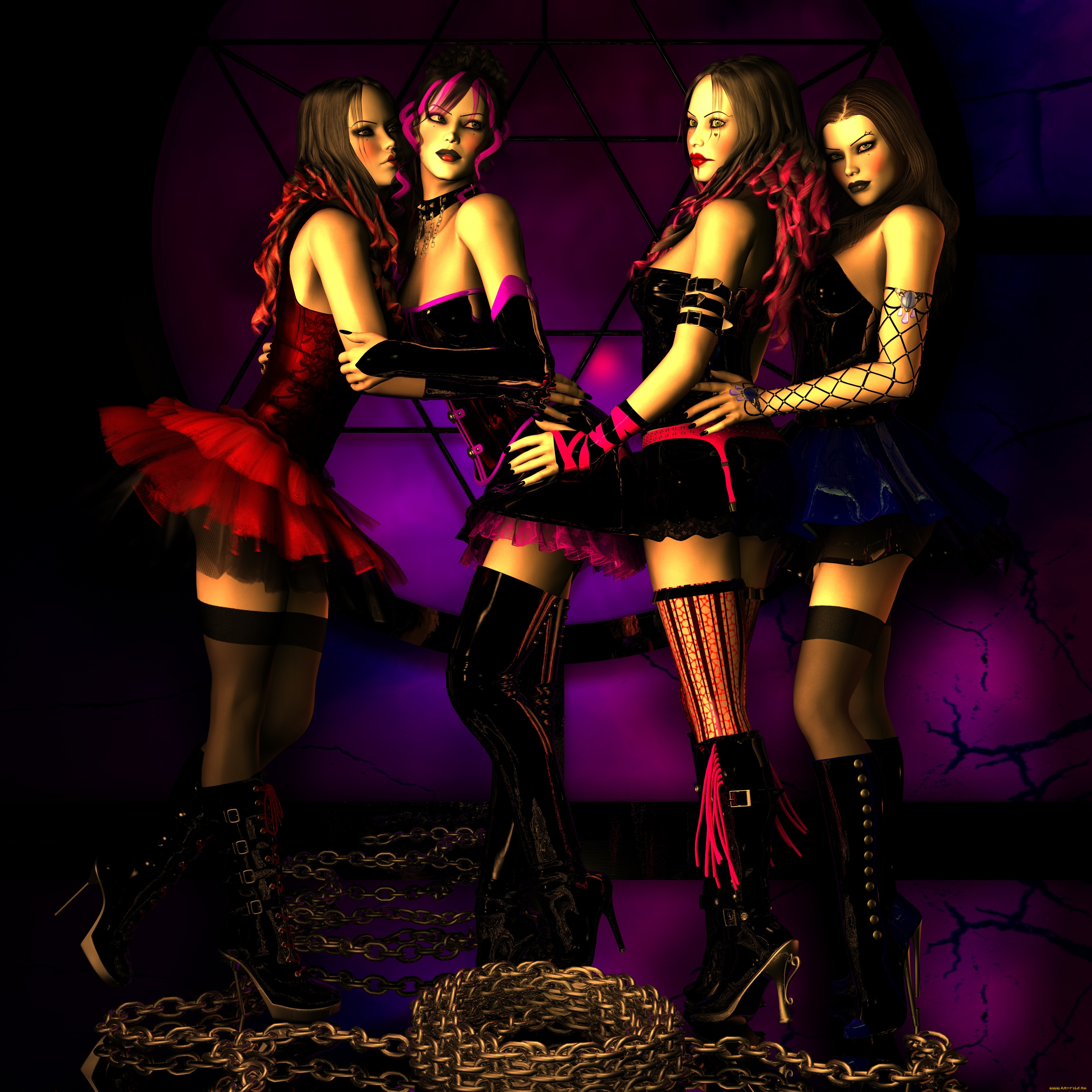 3д, графика, people, люди, девушки