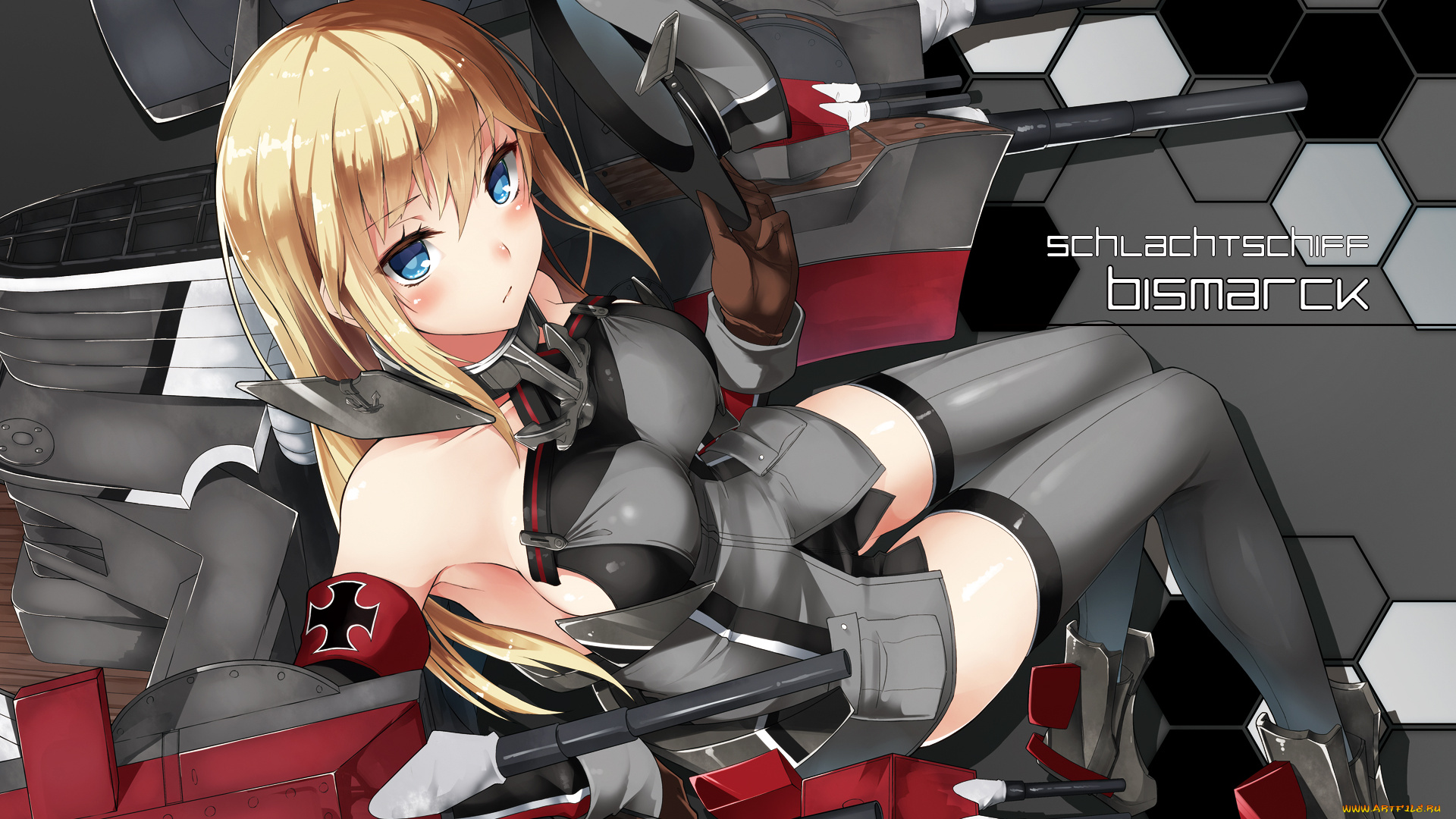 аниме, kantai, collection, девушка, машина, взгляд