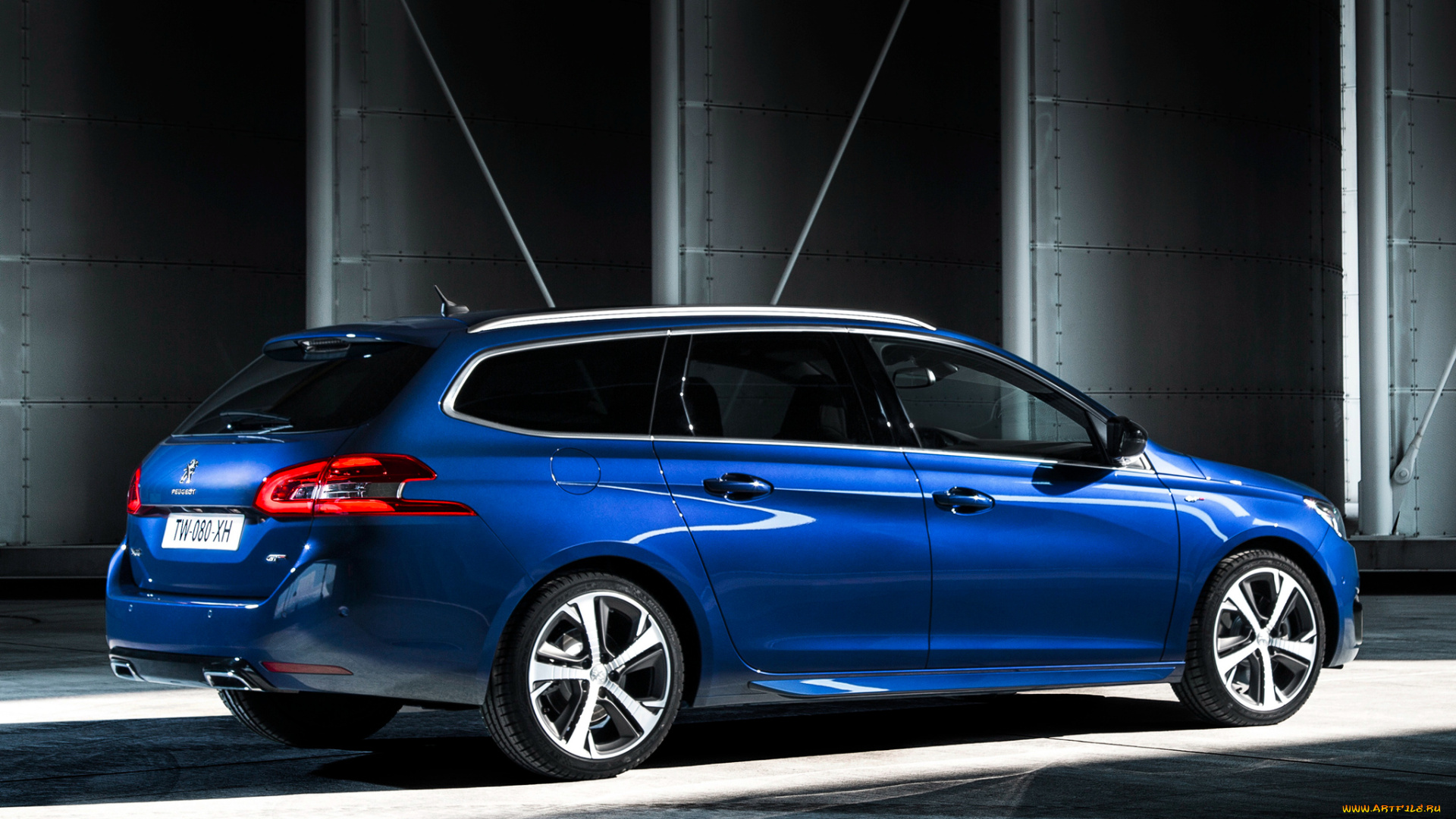 автомобили, peugeot, 308, gt, 2014г, синий