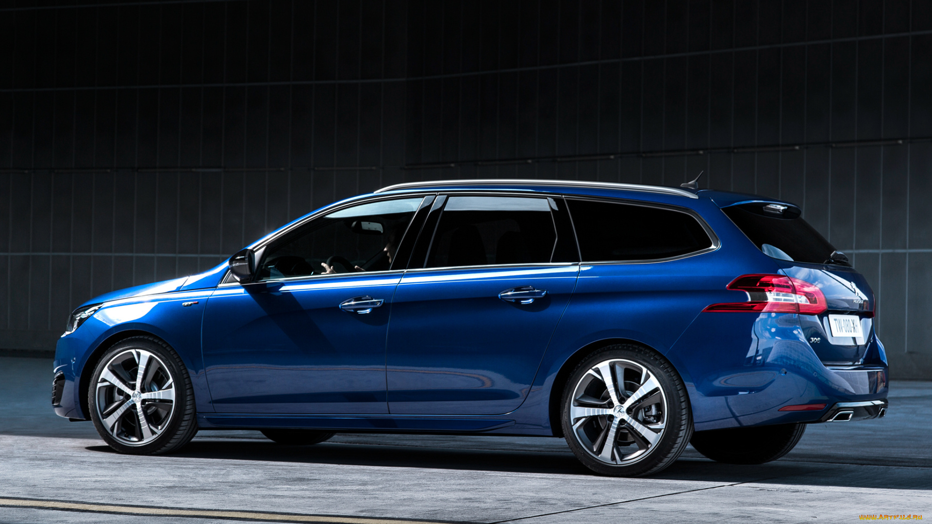 автомобили, peugeot, 308, gt, синий, 2014г, sw