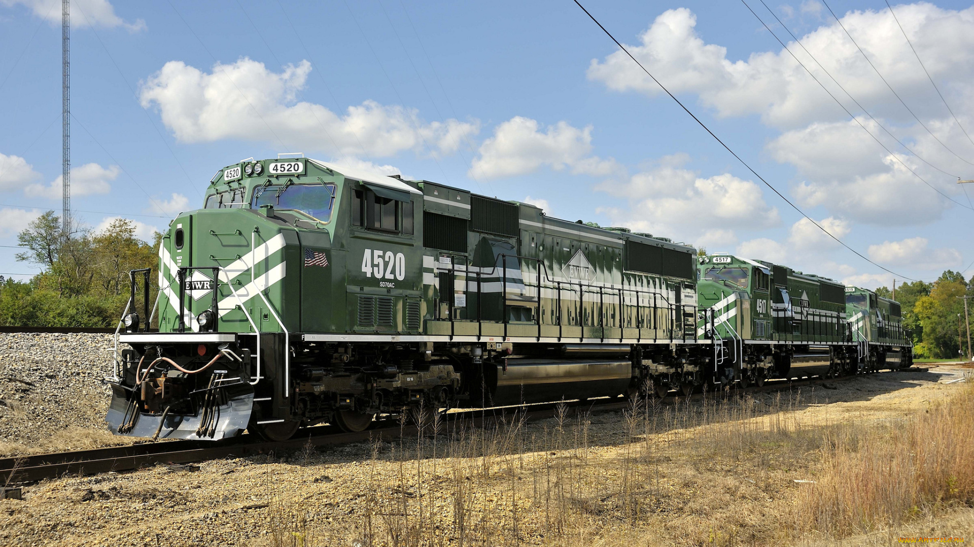 техника, поезда, железная, дорога, рельсы, локомотив, состав