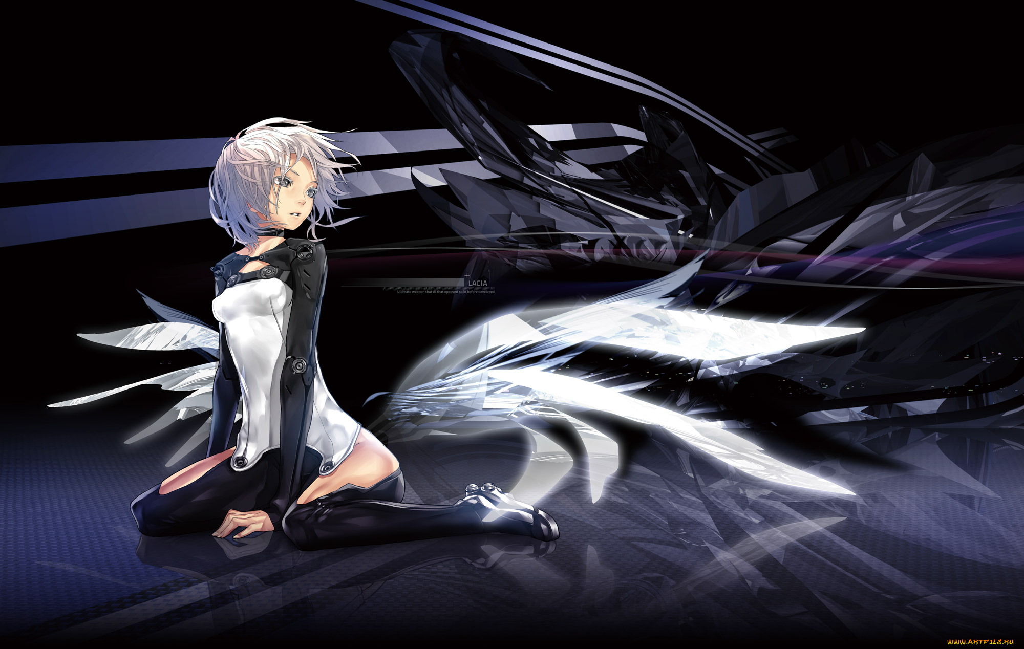 by, redjuice, аниме, beatless, девушка, lacia, графика