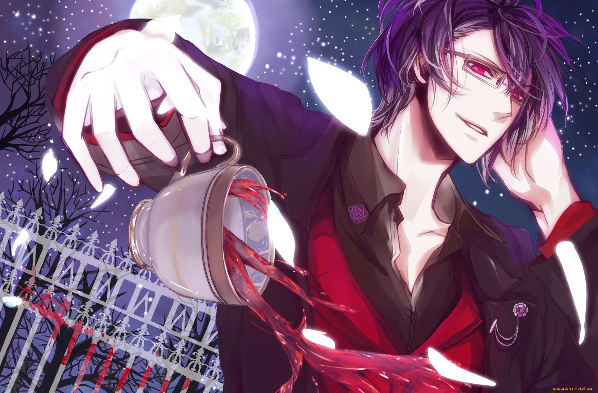 аниме, diabolik, lovers, вампир, рейджи, сакамаки, reiji, sakamaki, парень, арт