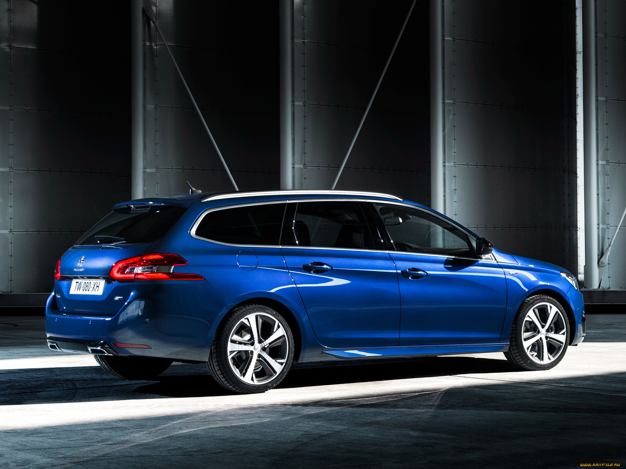 автомобили, peugeot, 308, gt, 2014г, синий