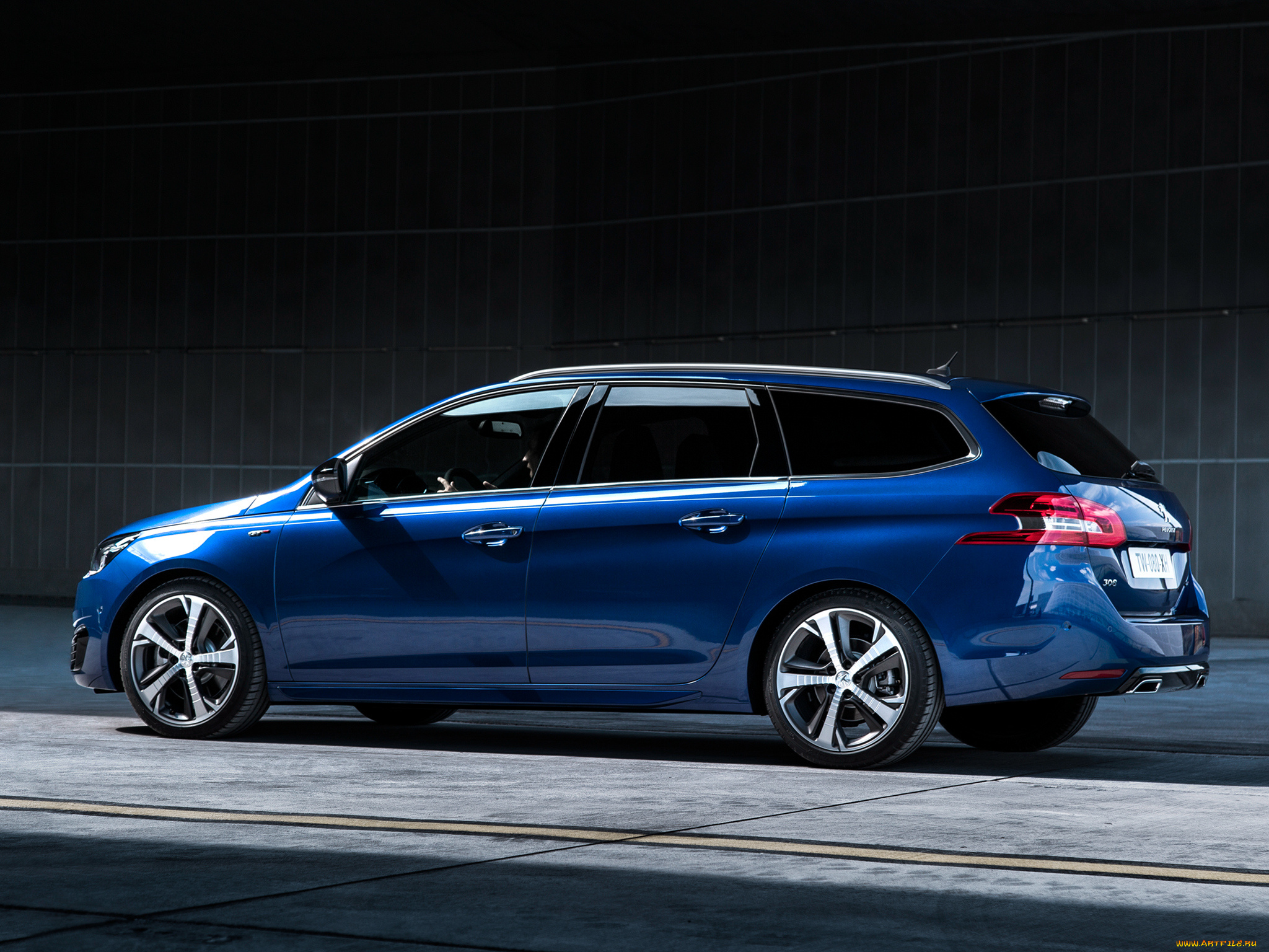 автомобили, peugeot, 308, gt, синий, 2014г, sw