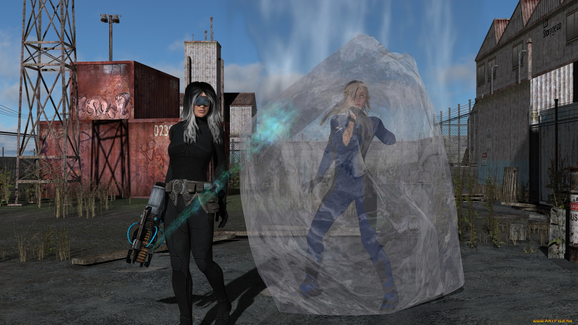 3д, графика, фантазия, , fantasy, фон, взгляд, девушка