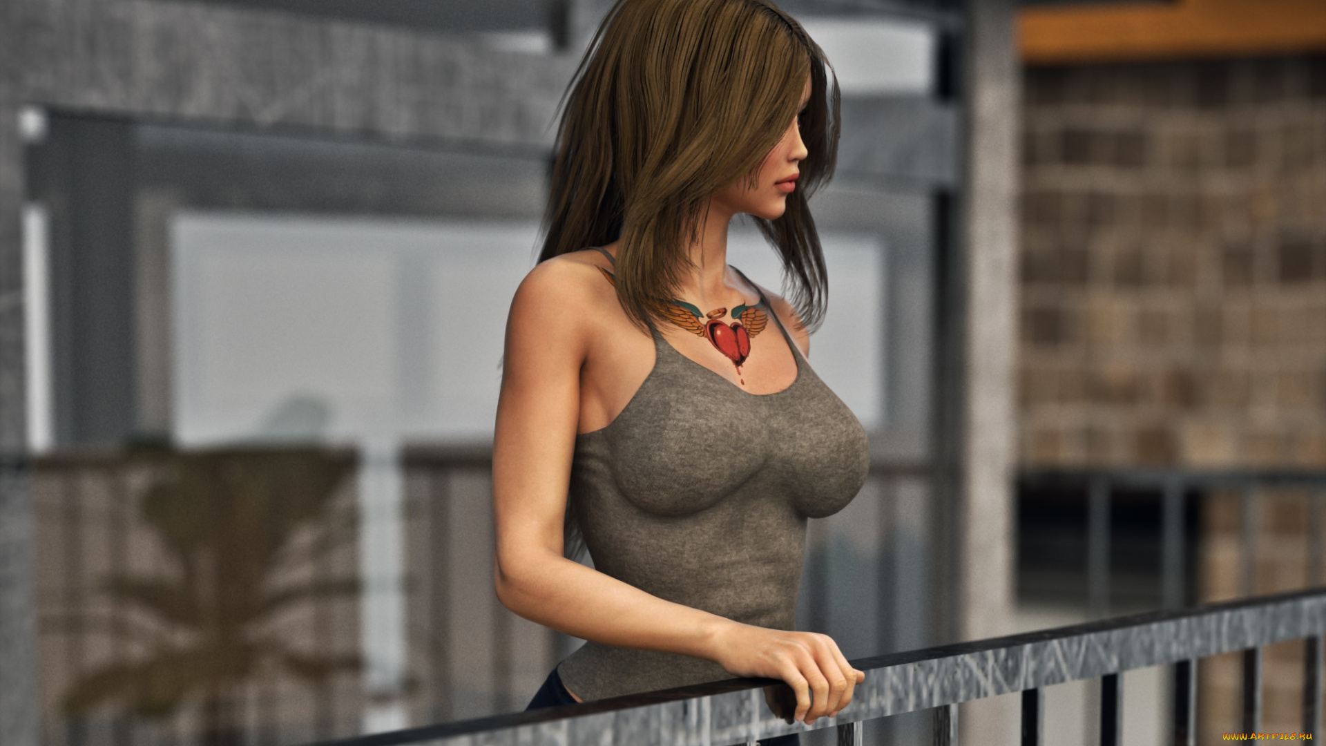 3д, графика, люди, , people, фон, взгляд, девушка