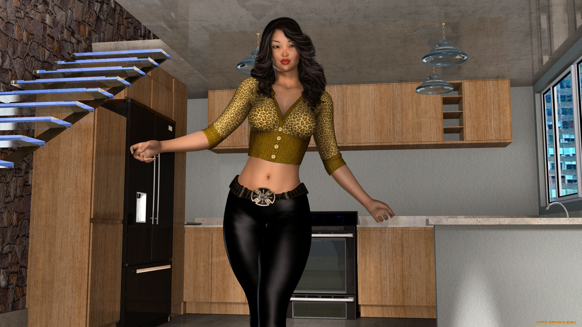 3д, графика, люди, , people, фон, взгляд, девушка