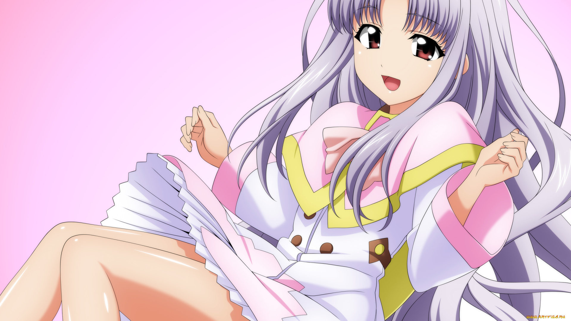 аниме, chrno, crusade, фон, взгляд, девушка