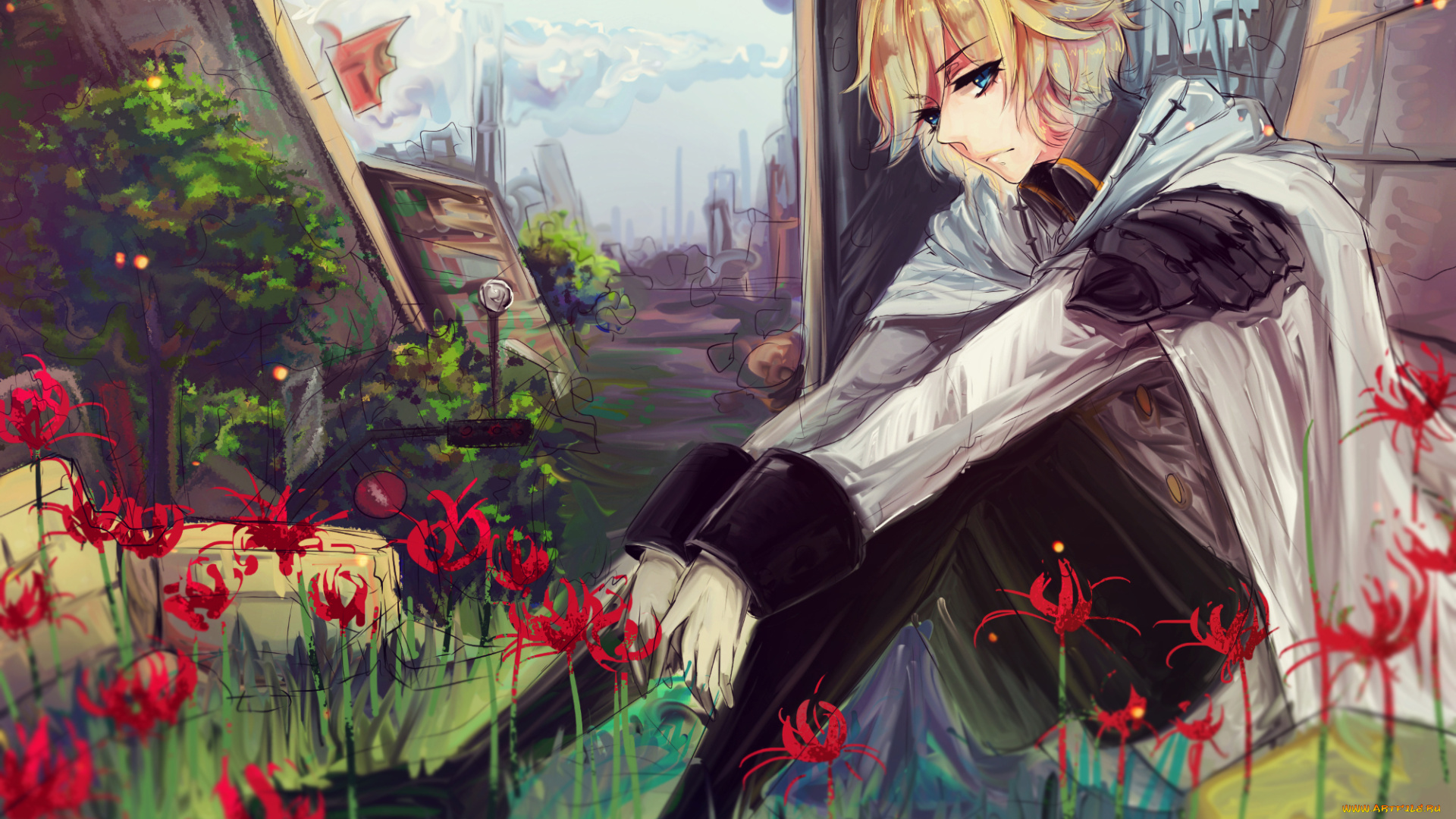 аниме, owari, no, seraph, вампир, парень, арт, последний, серафим, грусть, мика