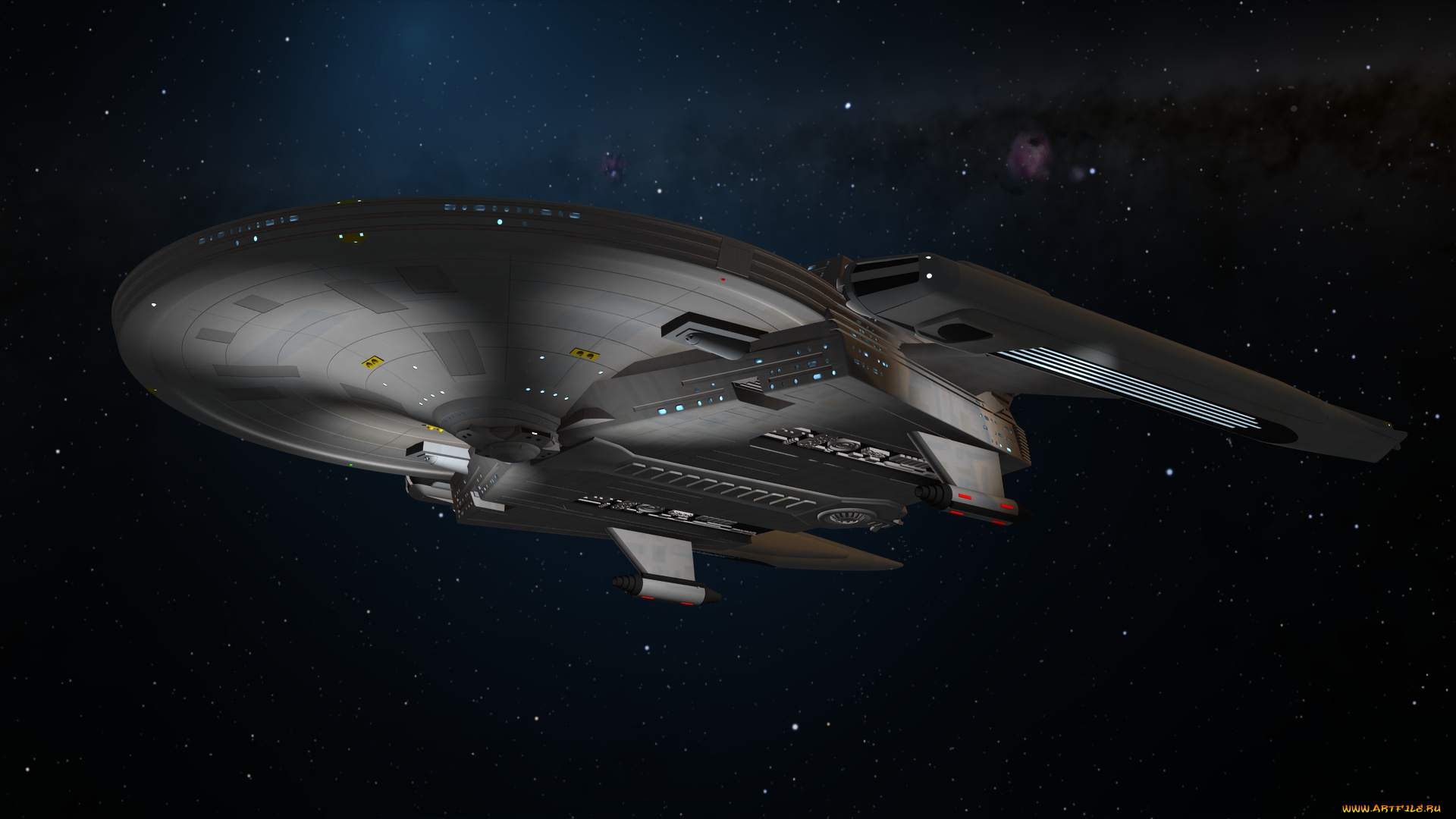 космос, арт, космический, корабль, полет, вселенная