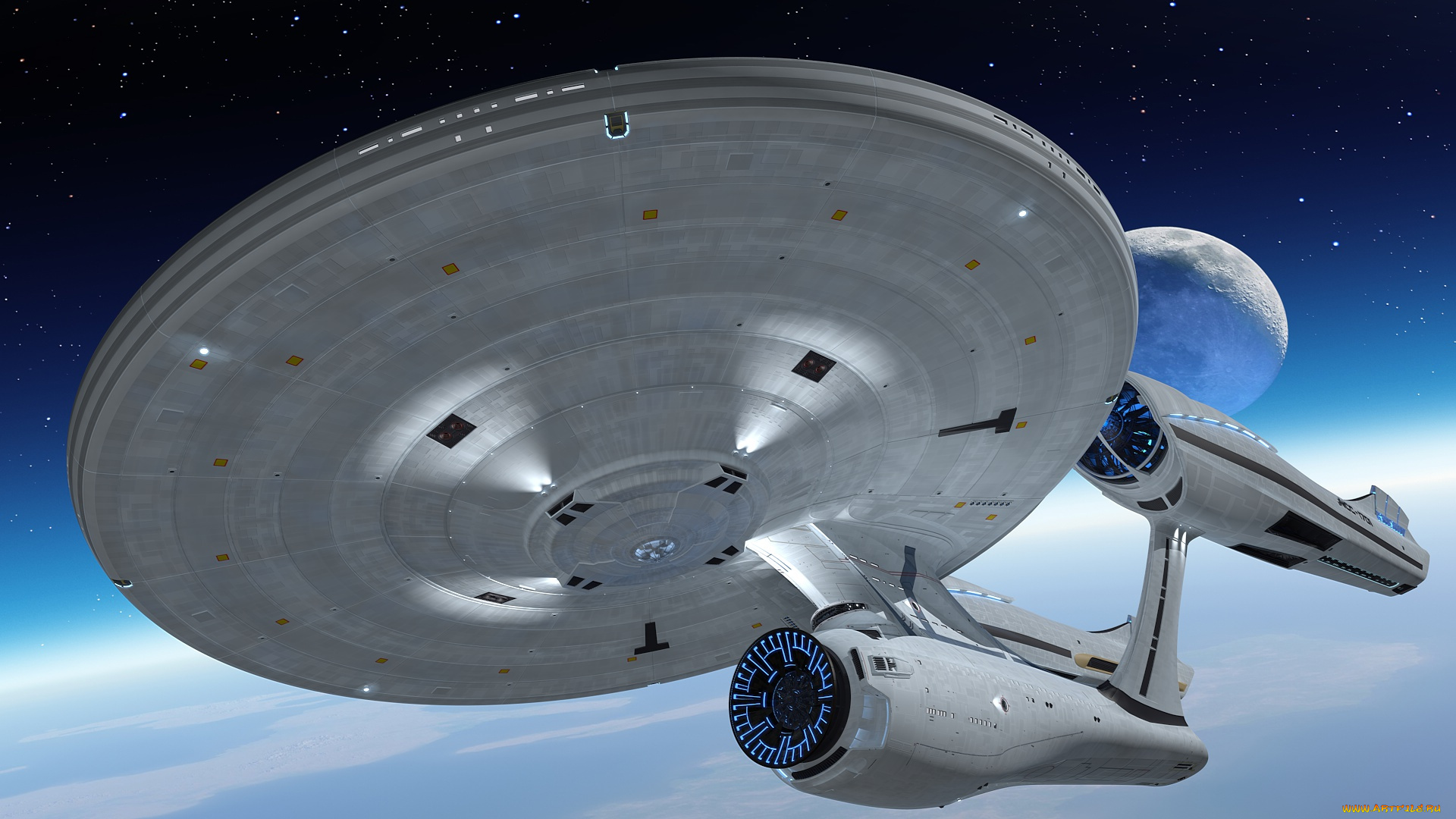 космос, арт, вселенная, полет, космический, корабль