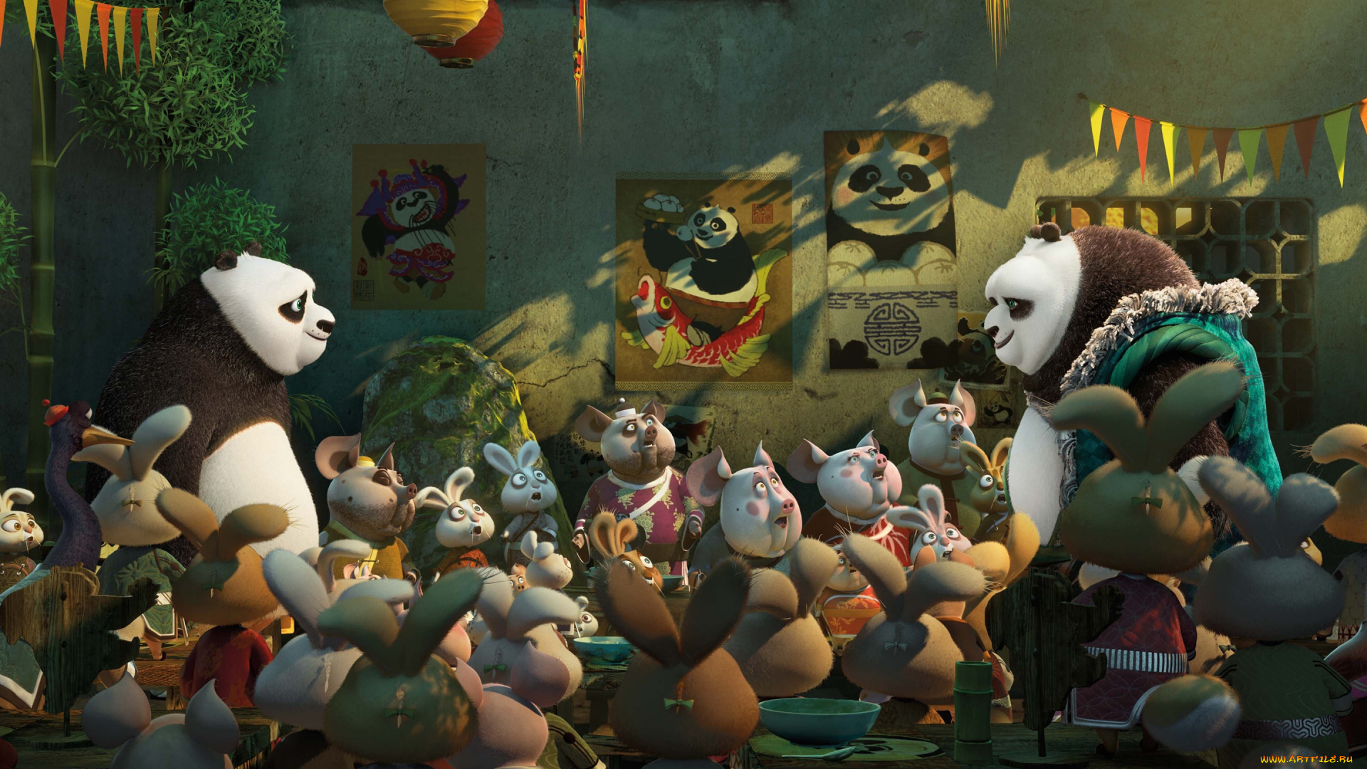 kung, fu, panda, 3, мультфильмы, панда