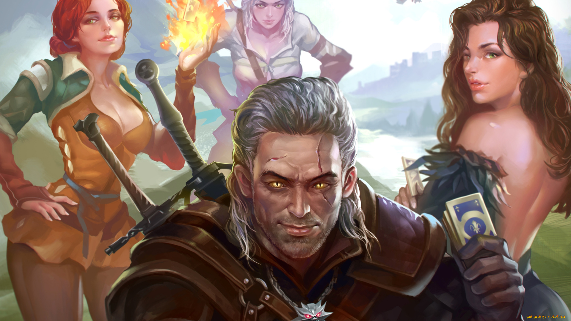 видео, игры, the, witcher, 3, , wild, hunt, дикая, охота, cd, projekt, red, triss, merigold, yennefer, of, vengerberg, cirilla, fiona, elen, riannon, ciri, or, the, lion, cub, cintra, geralt, rivia, butcher, blaviken, white, wolf, gwynbleidd, one