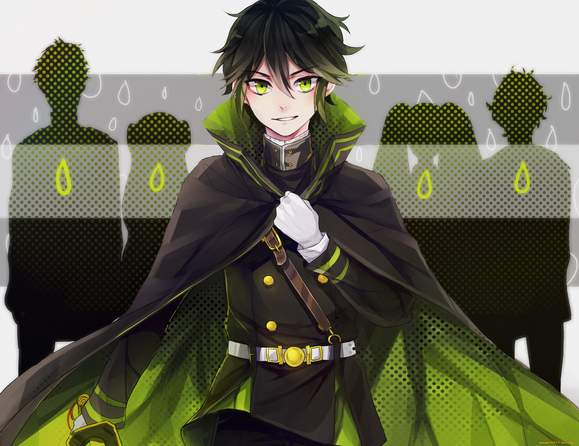 аниме, owari, no, seraph, последний, серафим, парень, арт