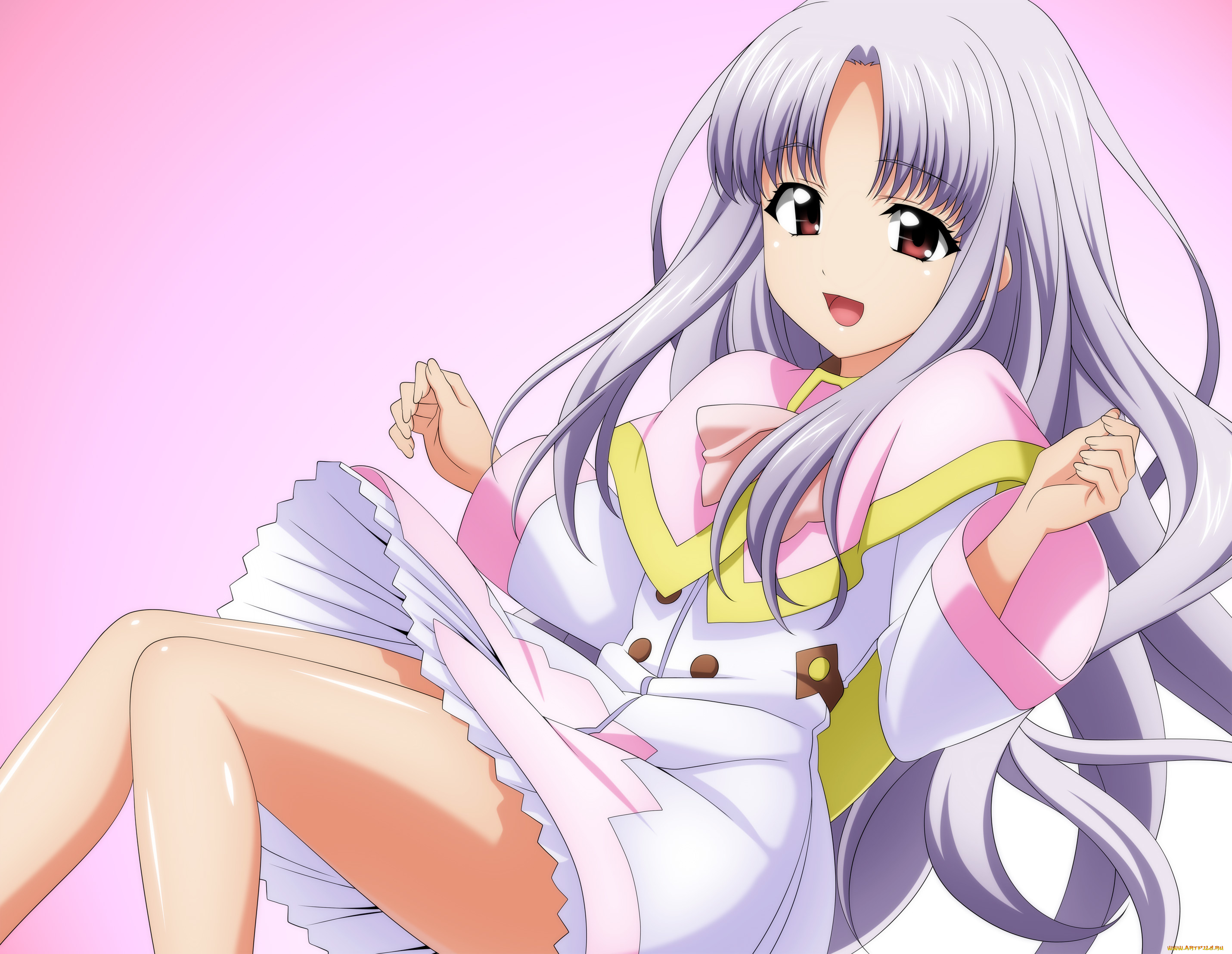 аниме, chrno, crusade, фон, взгляд, девушка