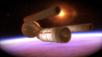 Картинка космос арт космический корабль полет вселенная планета