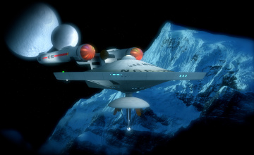 Картинка космос арт космический корабль полет вселенная планета