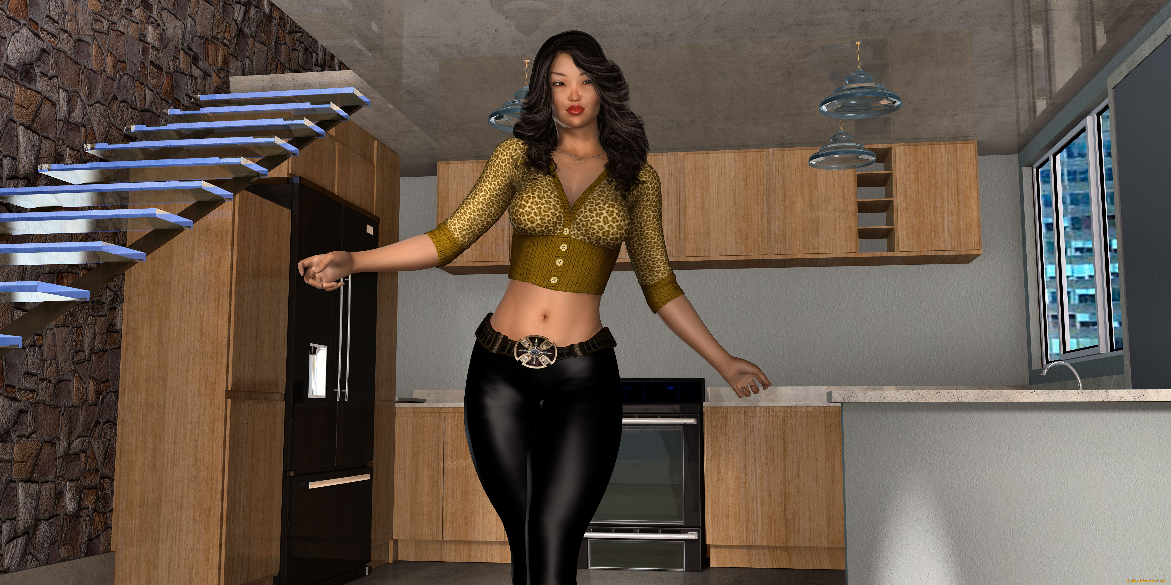 3д, графика, люди, , people, фон, взгляд, девушка