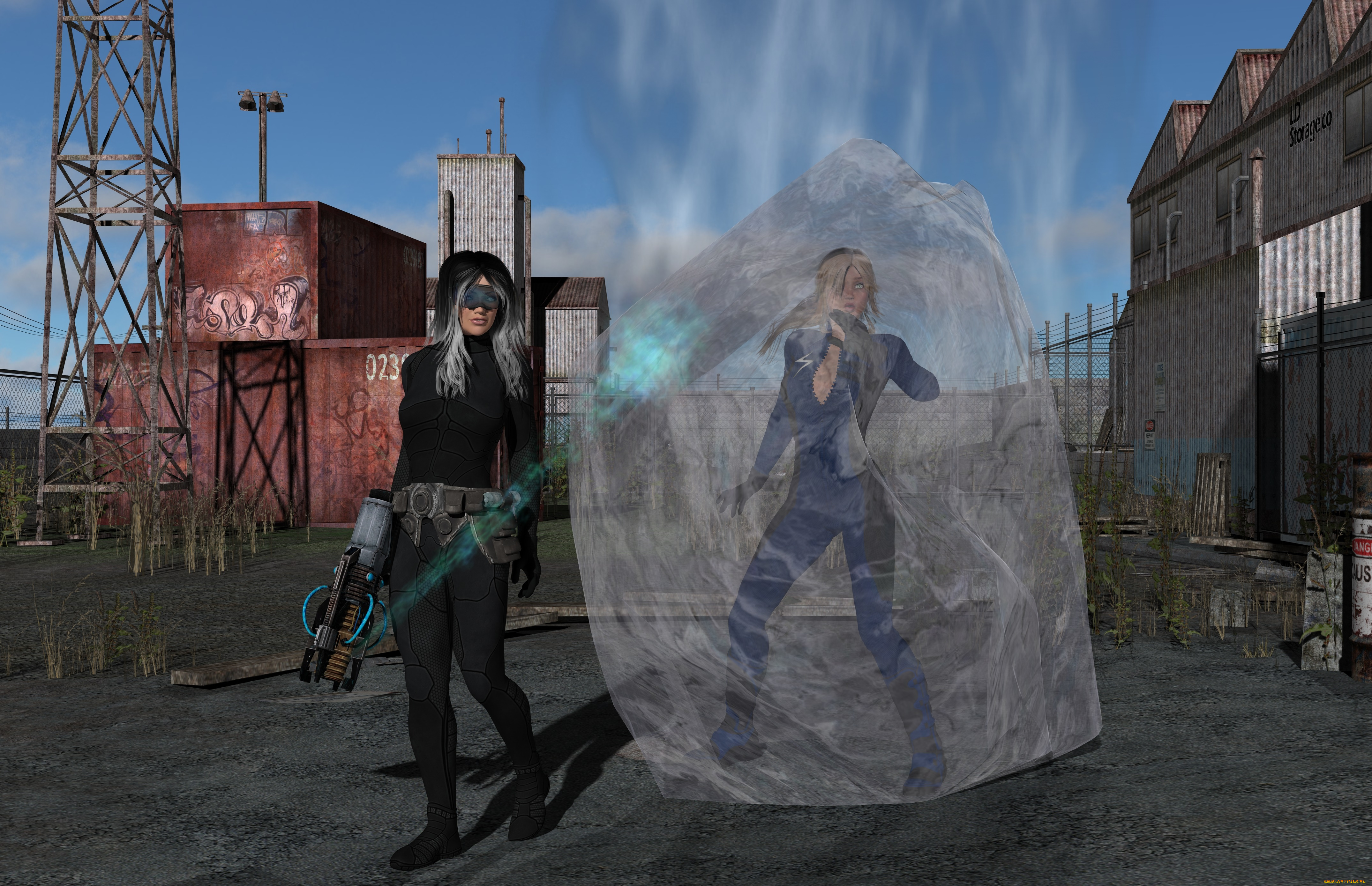 3д, графика, фантазия, , fantasy, фон, взгляд, девушка