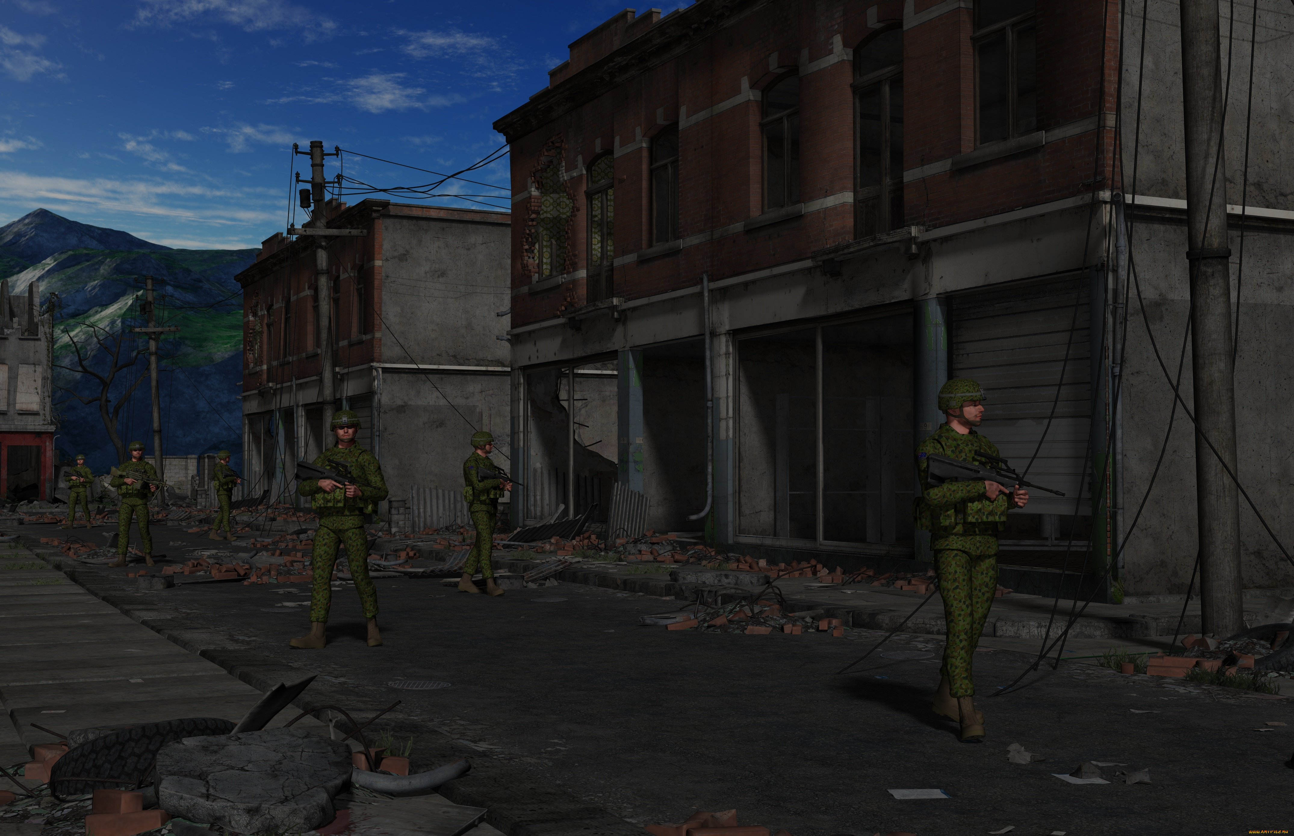 3д, графика, фантазия, , fantasy, оружие, солдаты