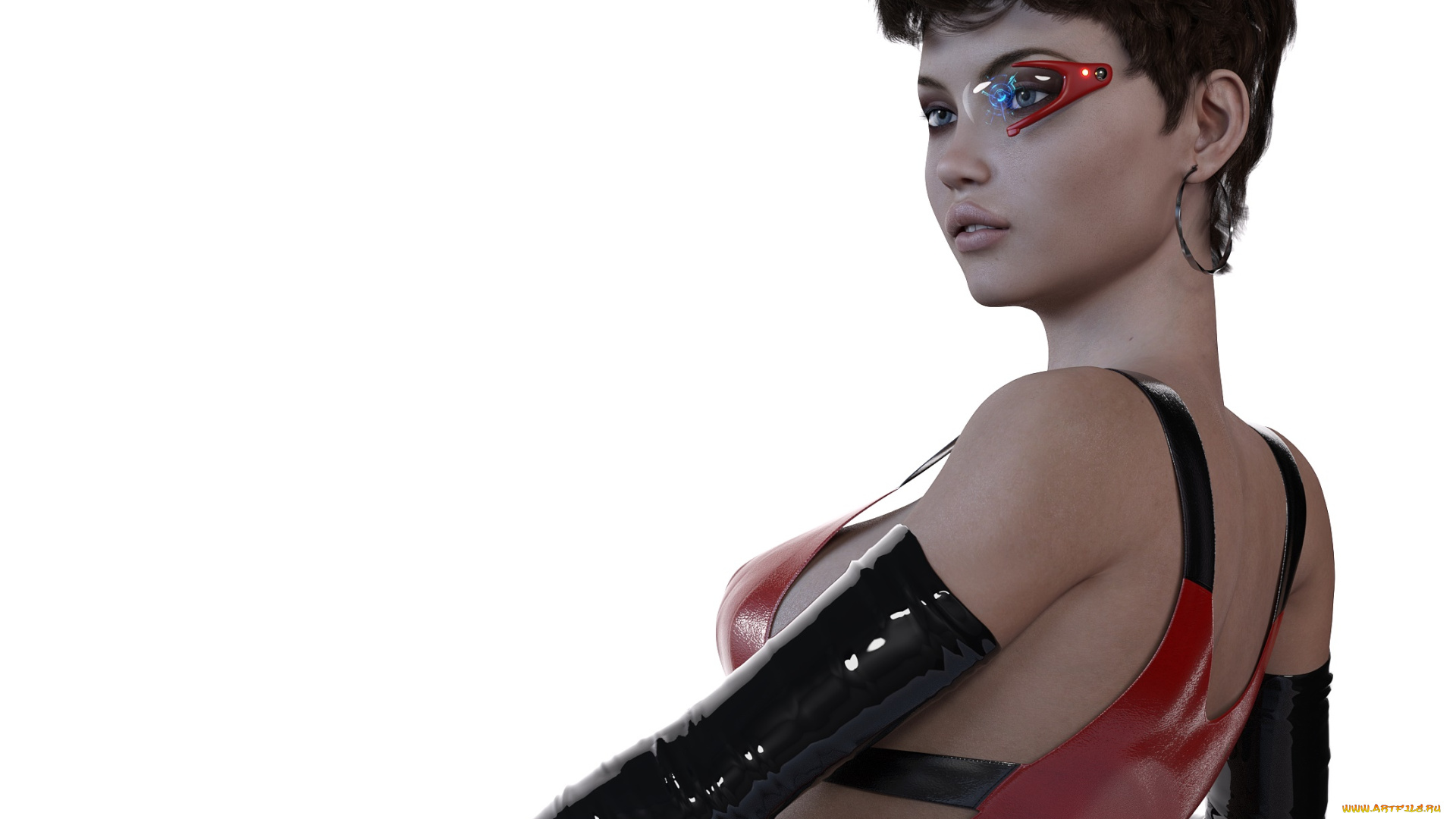 3д, графика, фантазия, , fantasy, фон, девушка, взгляд