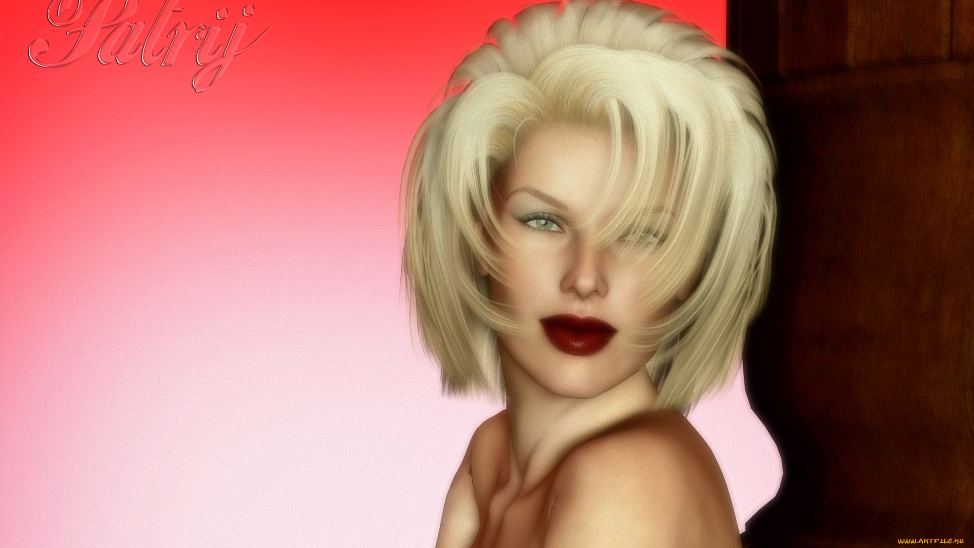 3д, графика, портрет, , portraits, фон, взгляд, девушка