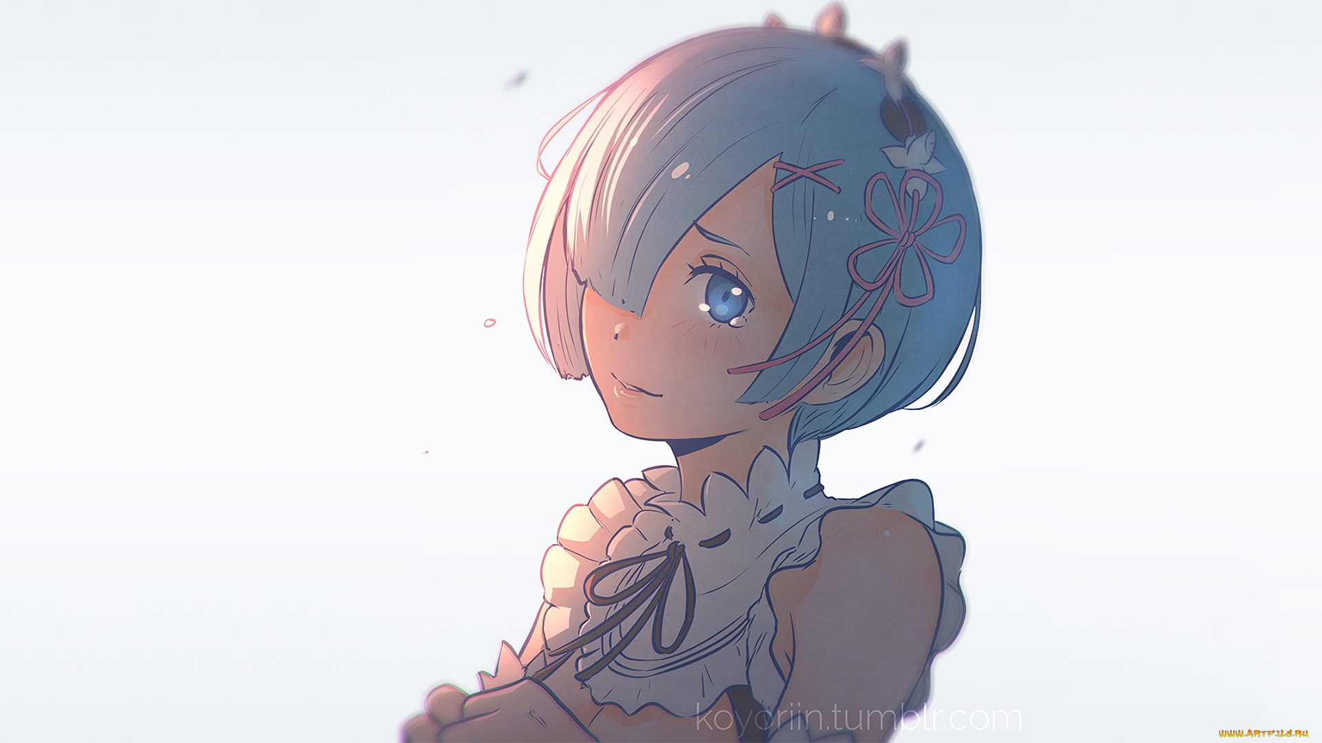 аниме, re, , zero, kara, hajimeru, isekai, seikatsu, взгляд, девушка, фон