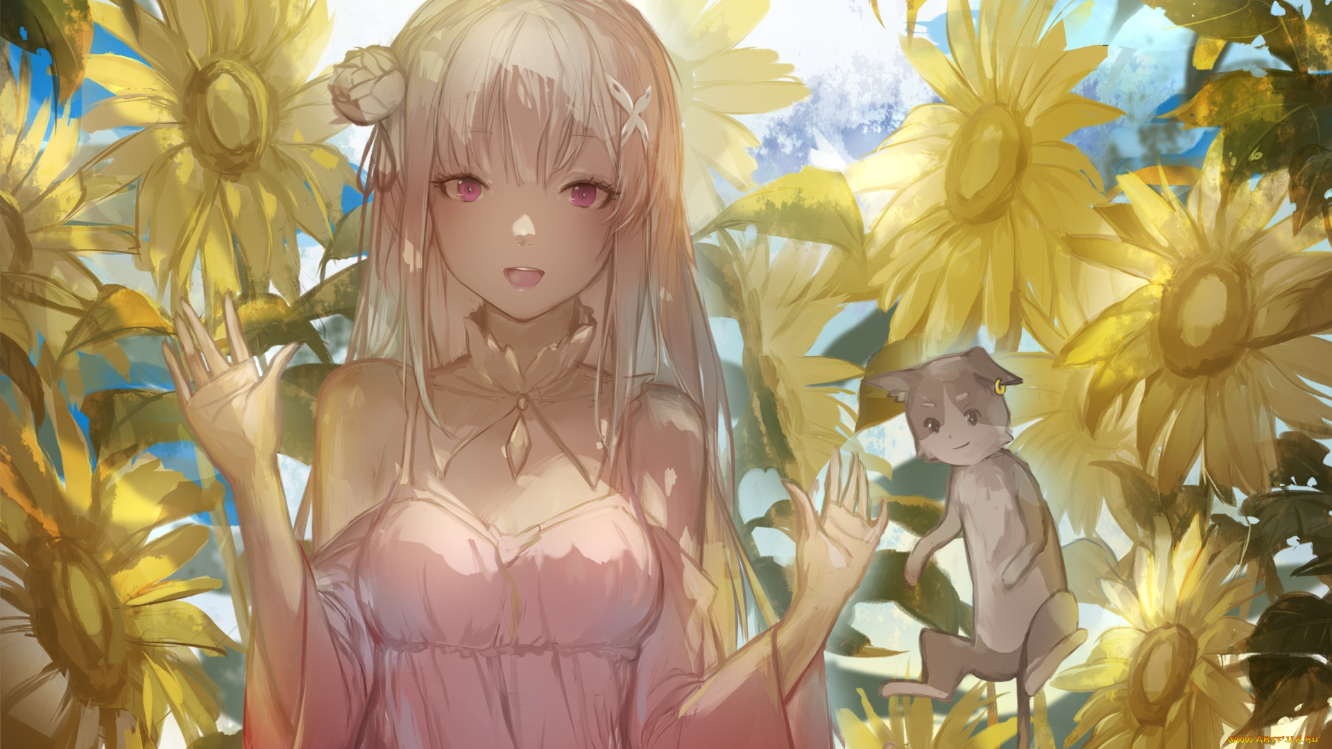 аниме, re, , zero, kara, hajimeru, isekai, seikatsu, emilia