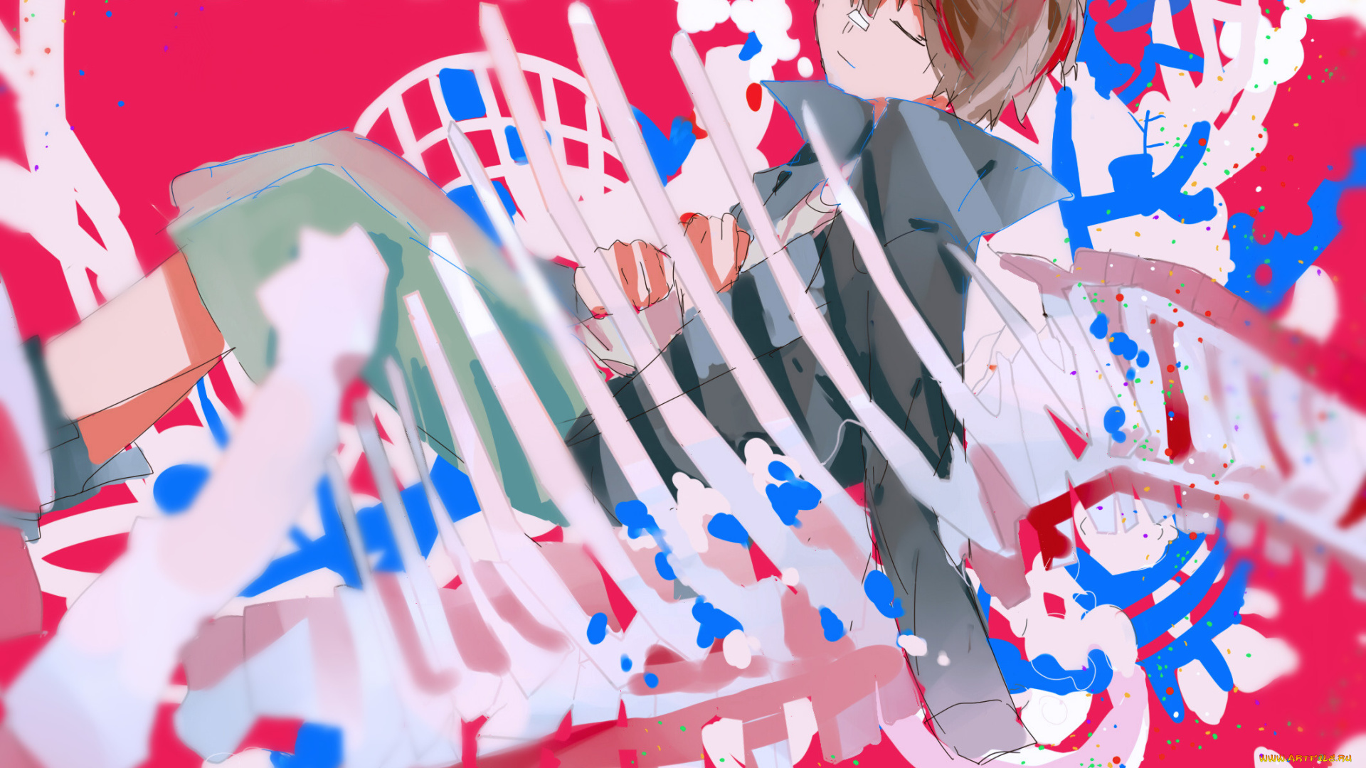 аниме, senyuu, парень