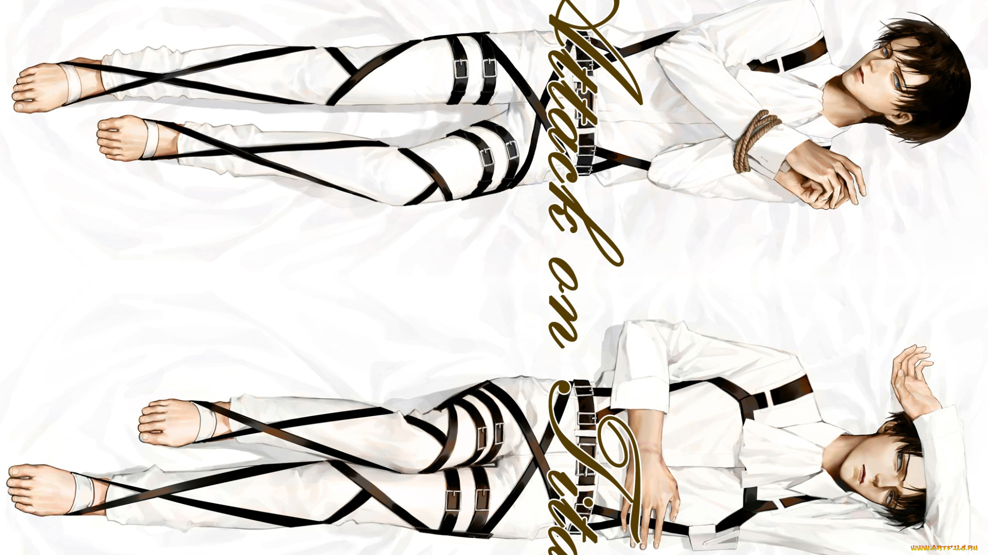 аниме, shingeki, no, kyojin, леви