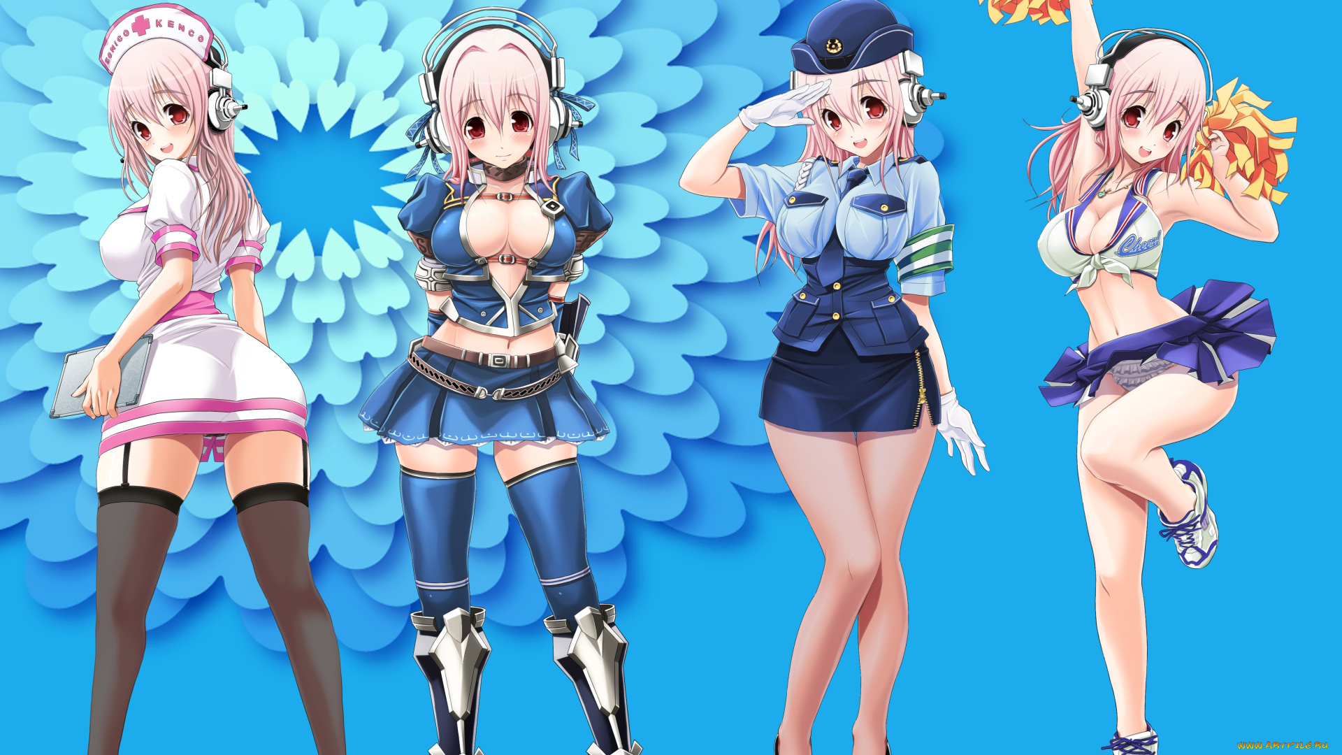 аниме, super, sonico, super, sonico