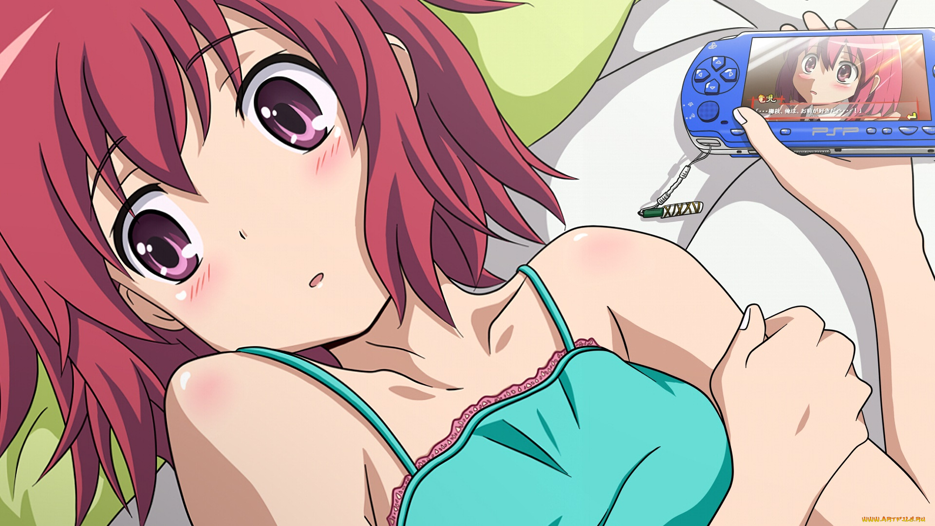 аниме, toradora, взгляд, фон, девушка