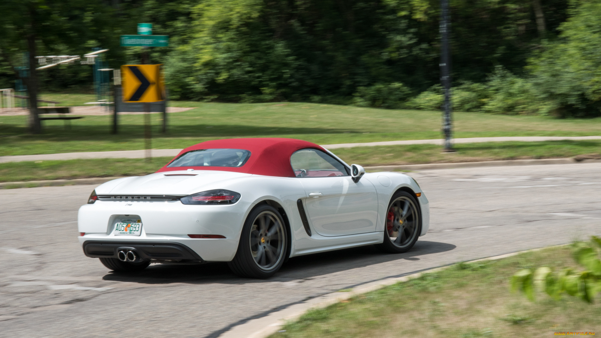 автомобили, porsche, s, north, boxster, 718, 2017г, america